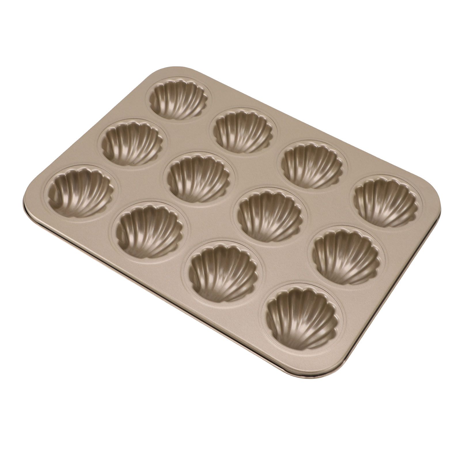 12 Cavity Baking Mold Carbon Steel Shell Shaped Cookies Trays Baking Pan Mold view 9