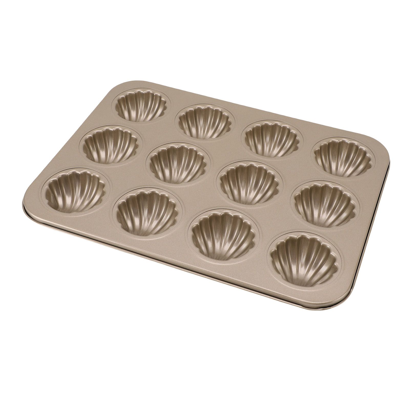 12 Cavity Baking Mold Carbon Steel Shell Shaped Cookies Trays Baking Pan Mold view 12
