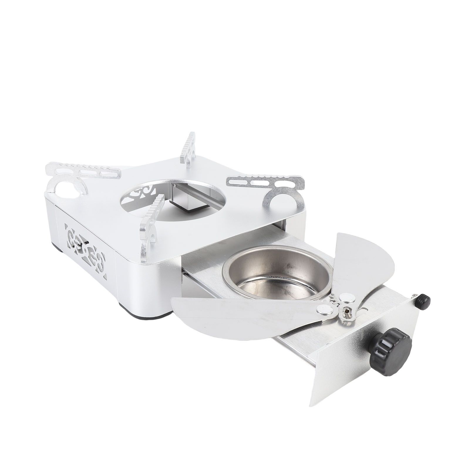 Alcohol Stove Aluminum Alloy Portable Even Heating Backpacking Stove for view 4
