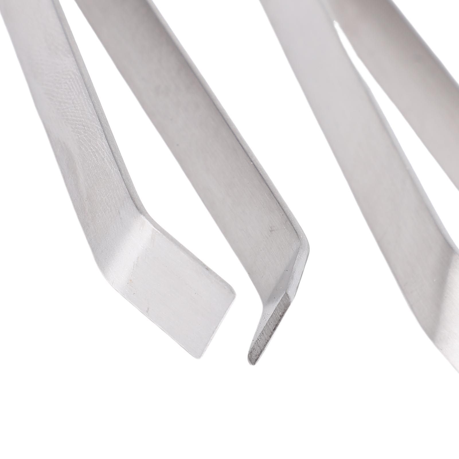 Fish Bone Tweezers Stainless Steel Flat and Slant Tweezers Pliers Remover Tool view 2