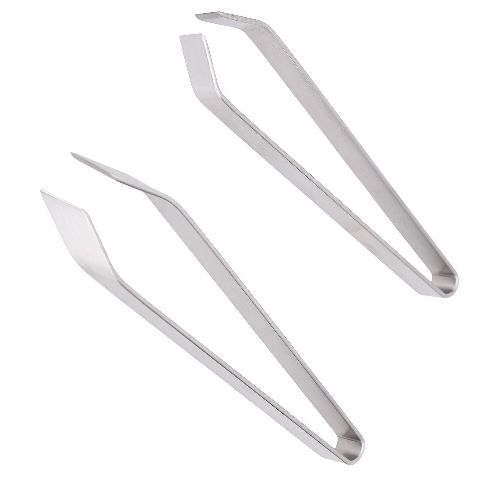 Fish Bone Tweezers Stainless Steel Flat and Slant Tweezers Pliers Remover Tool view 9