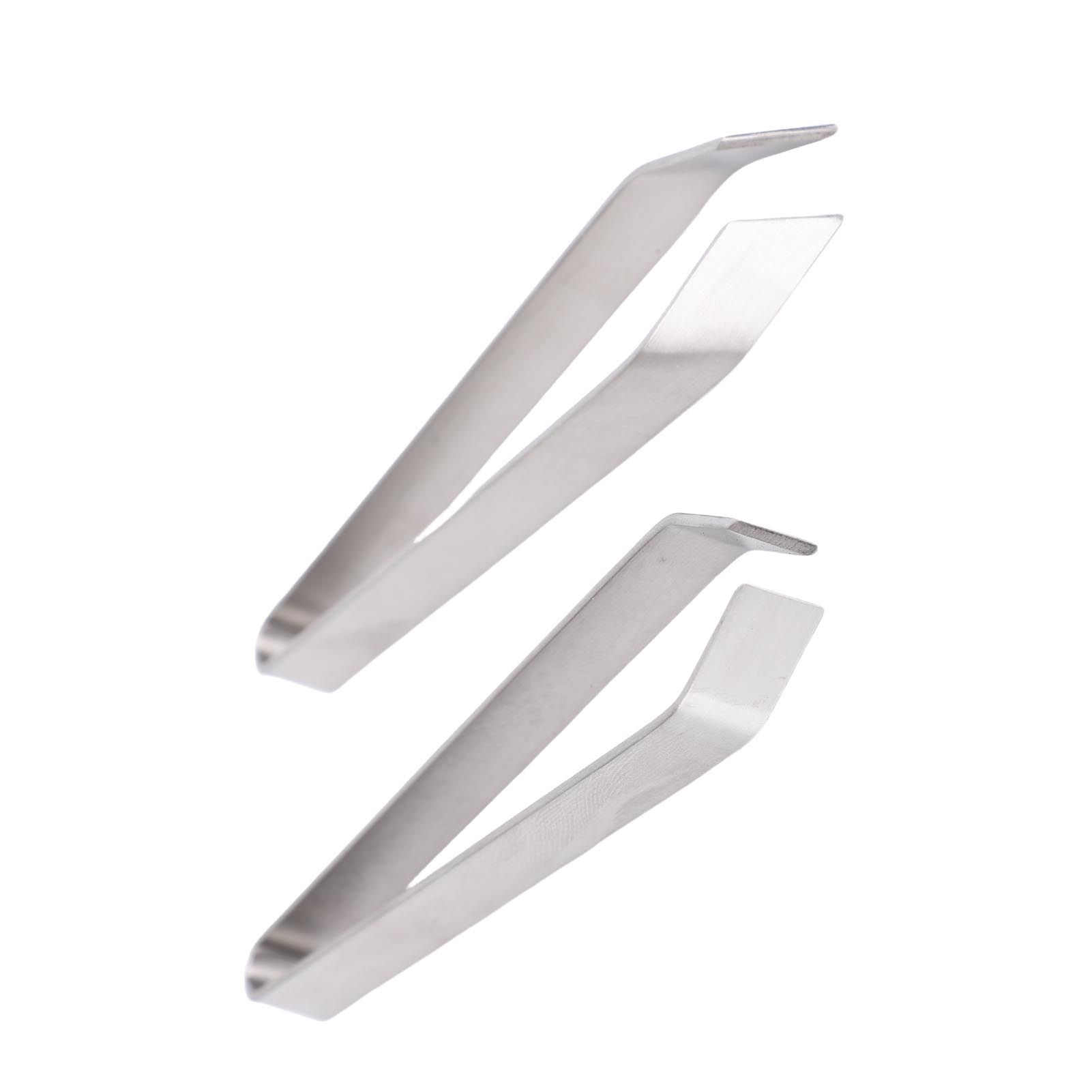 Fish Bone Tweezers Stainless Steel Flat and Slant Tweezers Pliers Remover Tool view 12