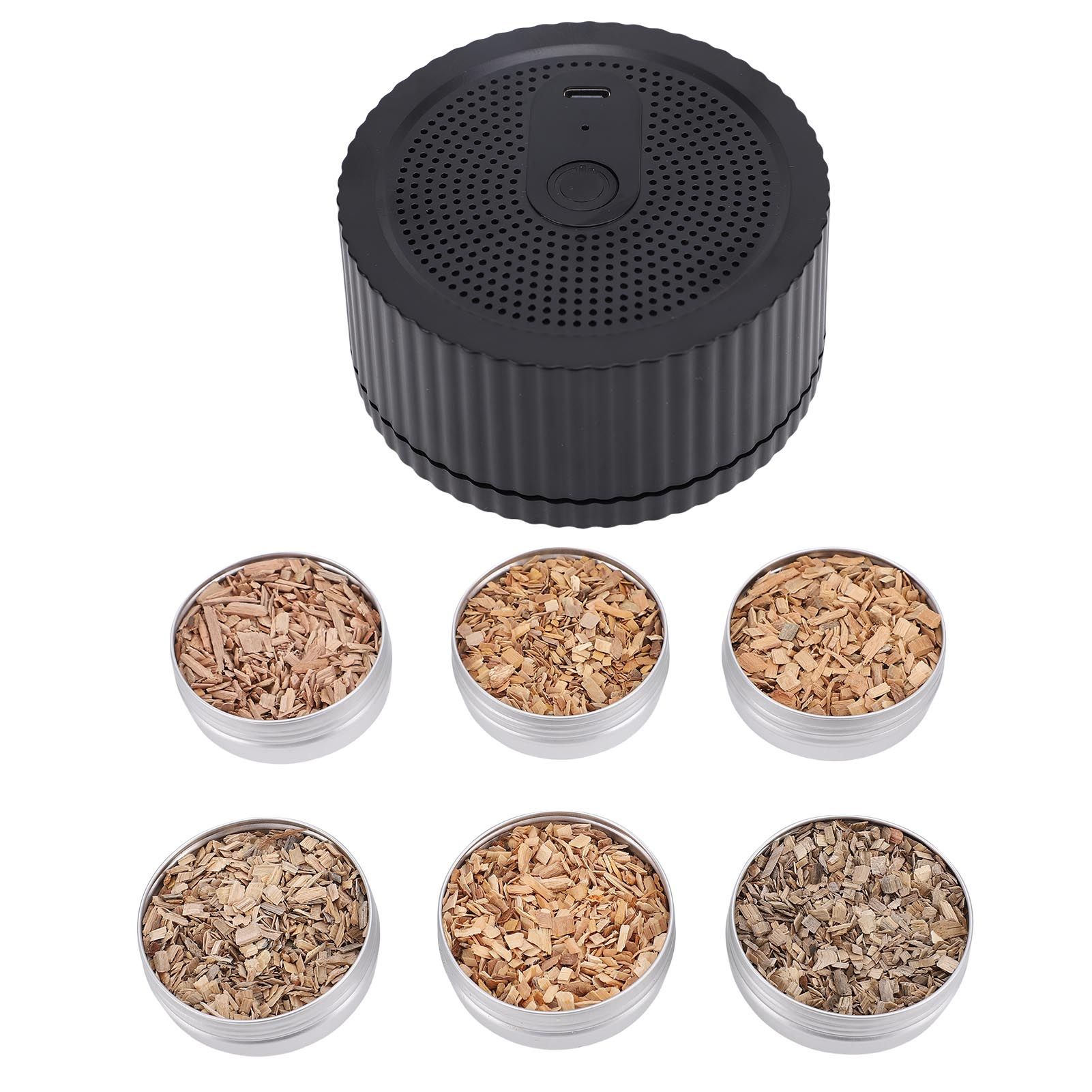 Electric Whiskey Smoker Kit Rechargeable Cocktail Smoker with 6 Boxes Wood — image 1