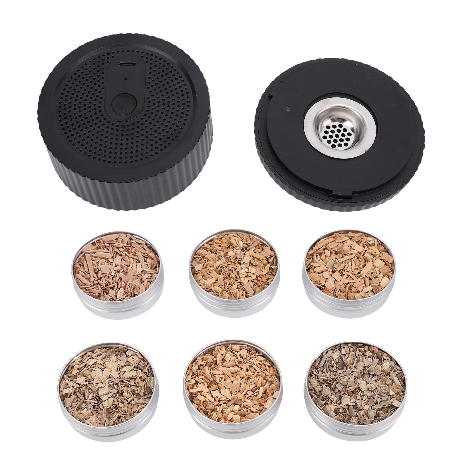 Electric Whiskey Smoker Kit Rechargeable Cocktail Smoker with 6 Boxes Wood view 6
