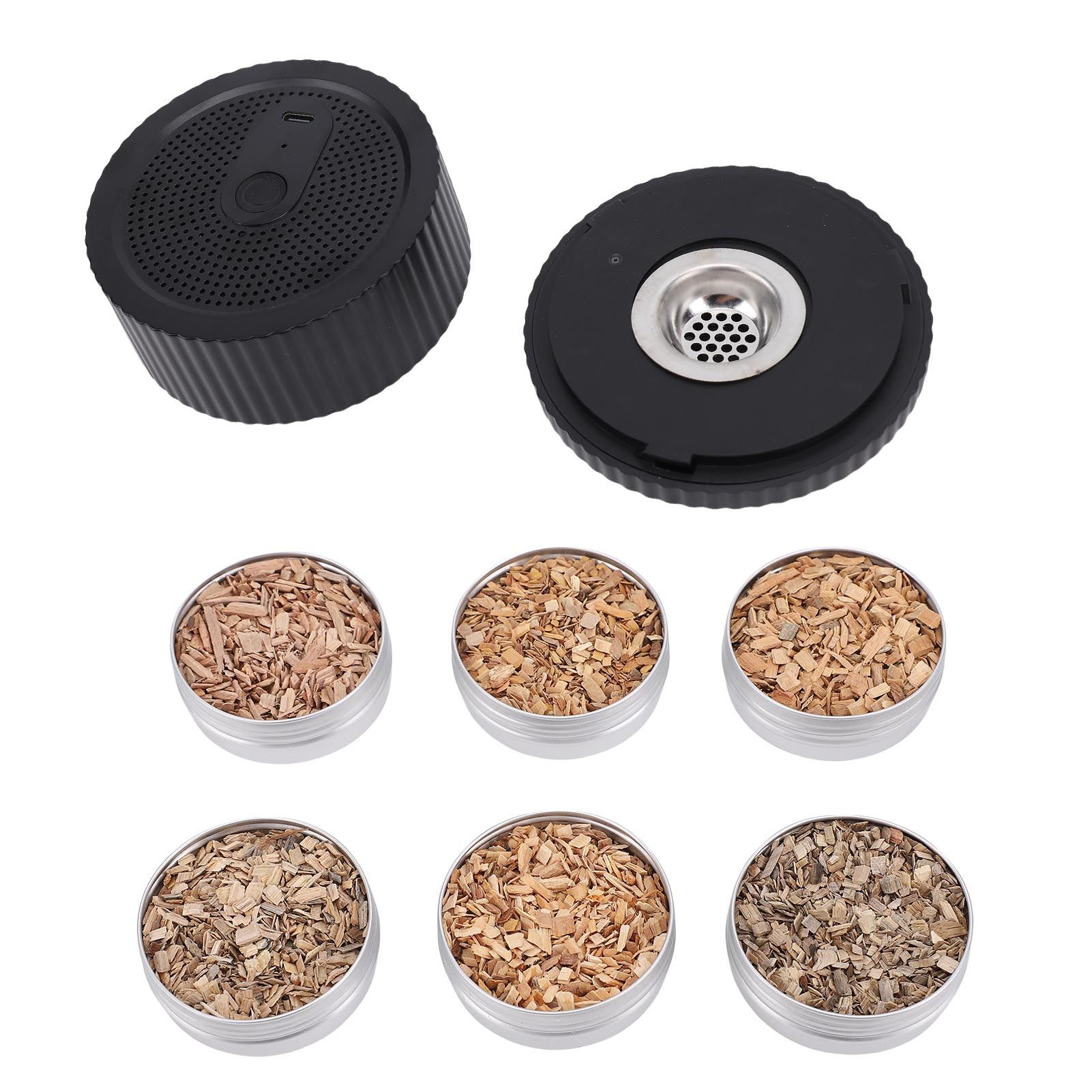 Electric Whiskey Smoker Kit Rechargeable Cocktail Smoker with 6 Boxes Wood view 11