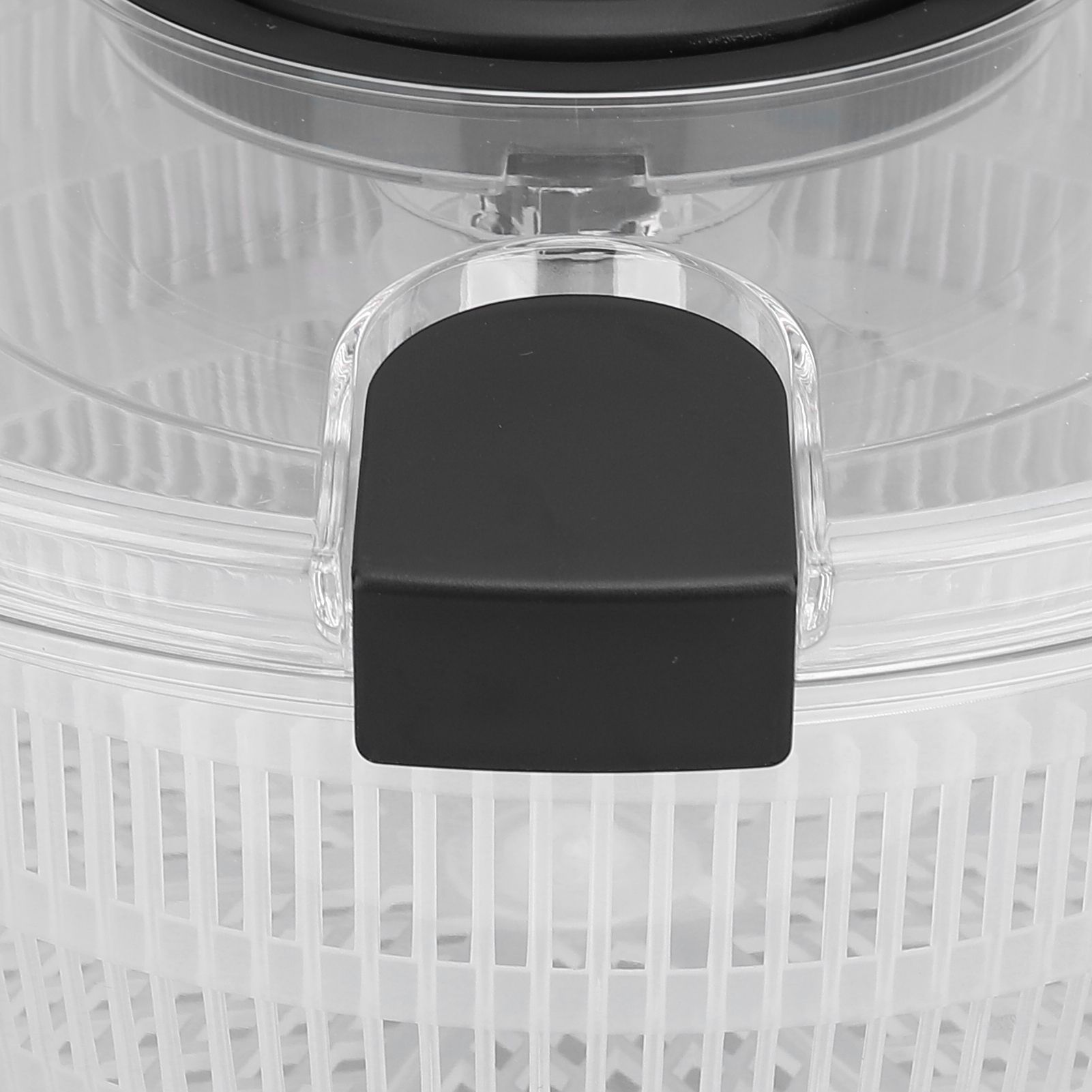 Manual Salad Dehydrator Transparent Plastic Hand Crank Vegetable Washer Dryer view 2