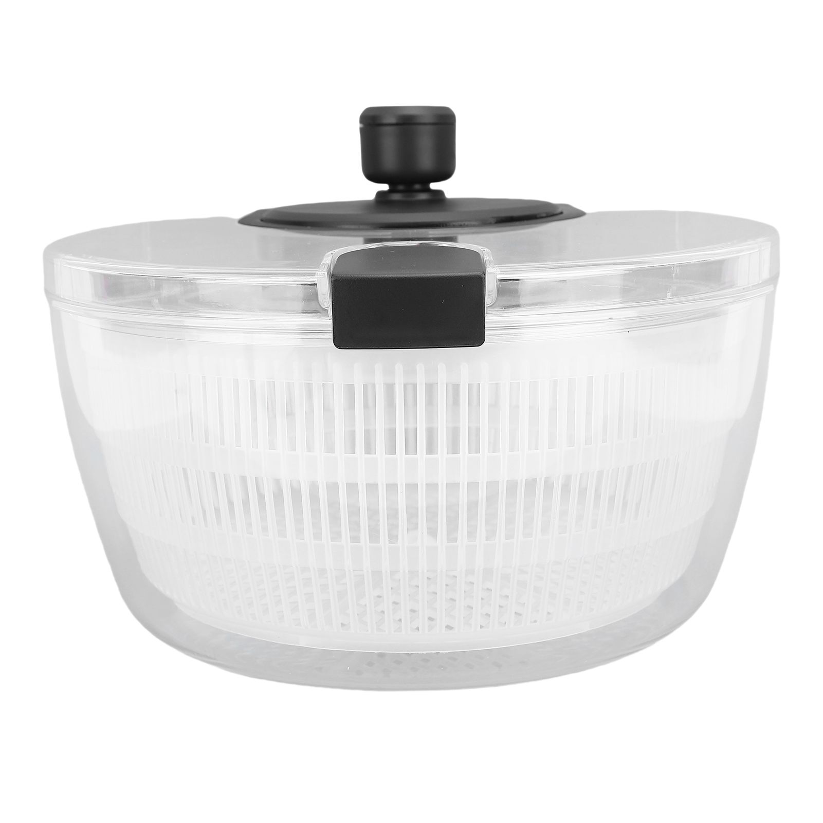Manual Salad Dehydrator Transparent Plastic Hand Crank Vegetable Washer Dryer view 8