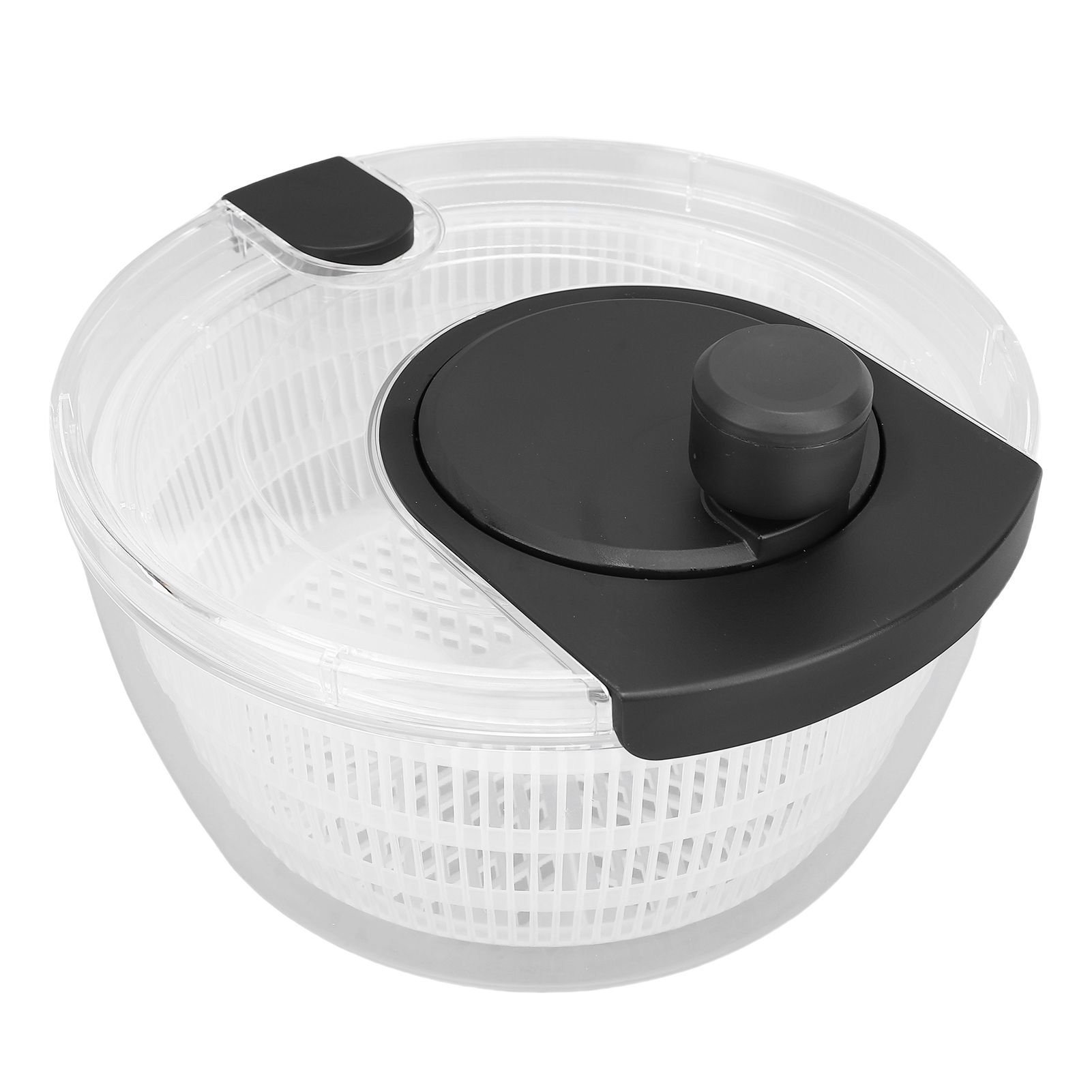 Manual Salad Dehydrator Transparent Plastic Hand Crank Vegetable Washer Dryer view 11