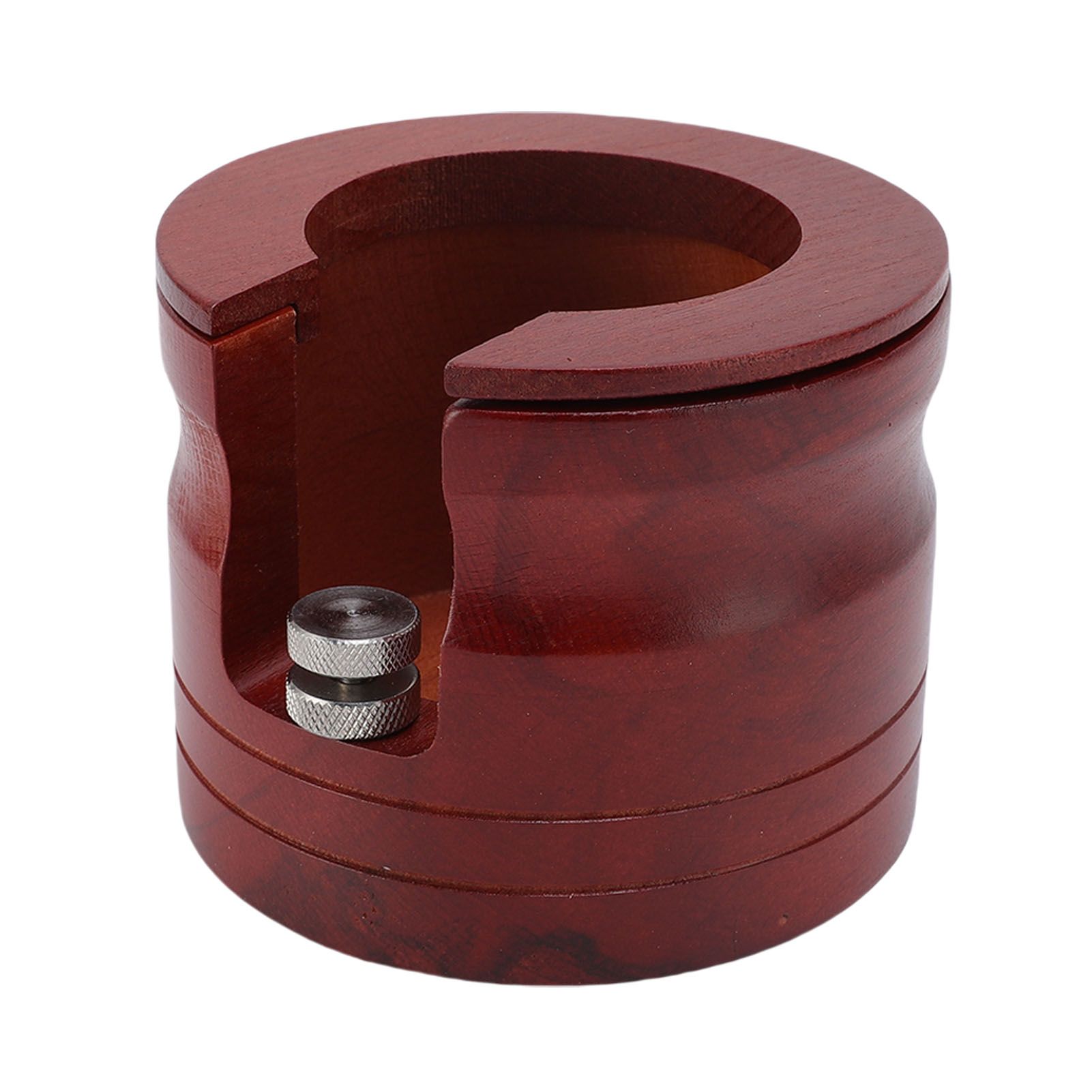 Coffee Portafilter Holder Solid Wood Height Adjustable Tamping Station for