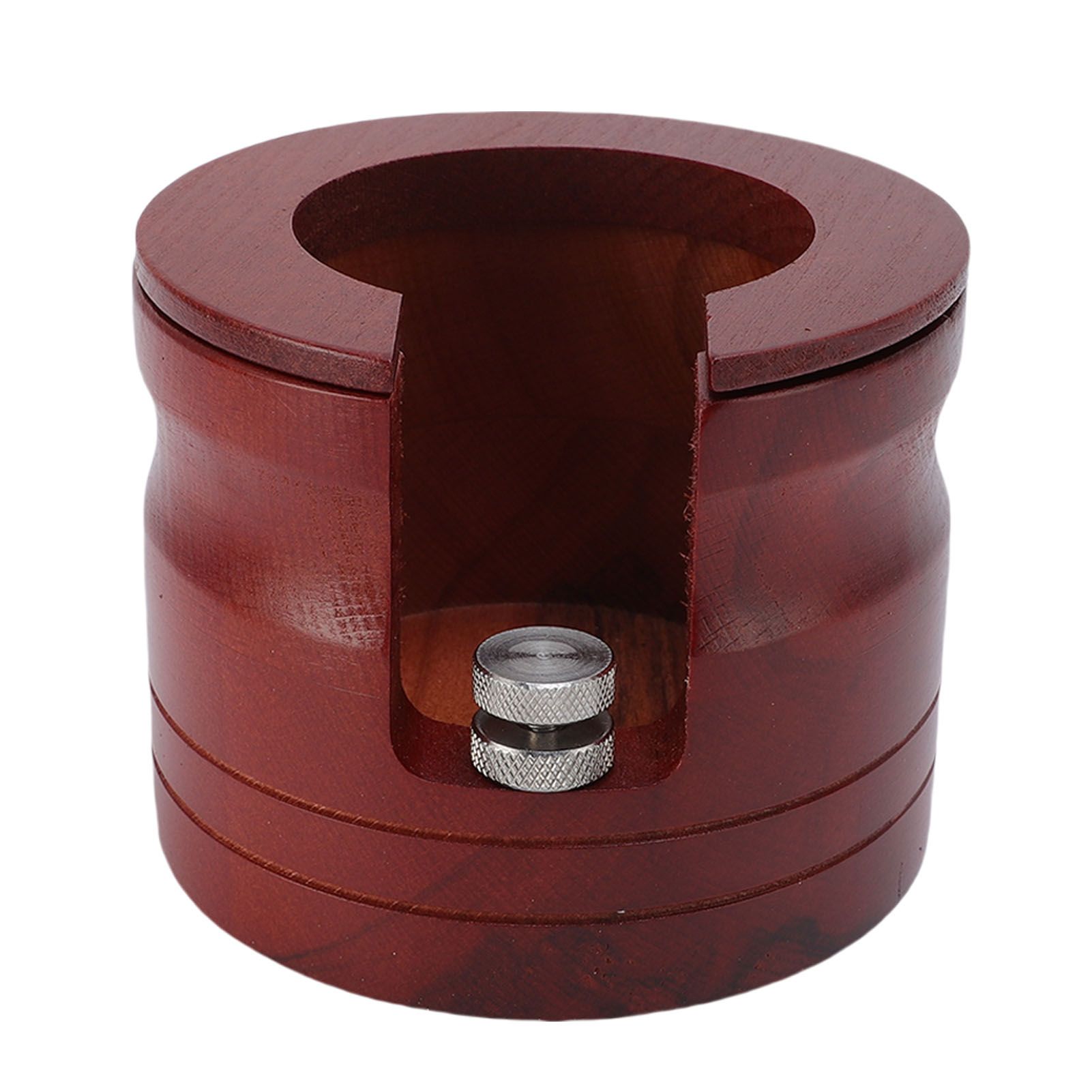 Coffee Portafilter Holder Solid Wood Height Adjustable Tamping Station for view 3