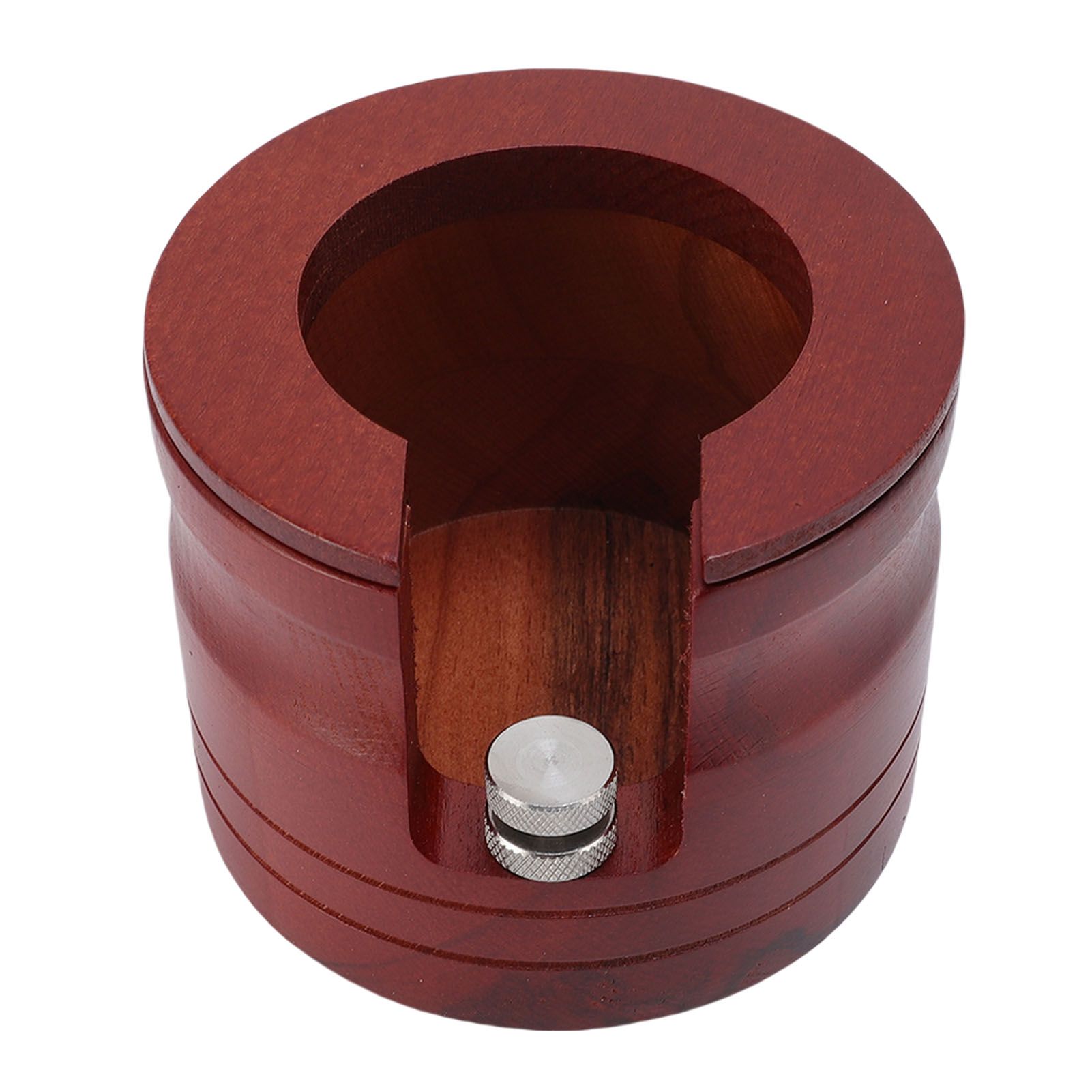 Coffee Portafilter Holder Solid Wood Height Adjustable Tamping Station for view 9
