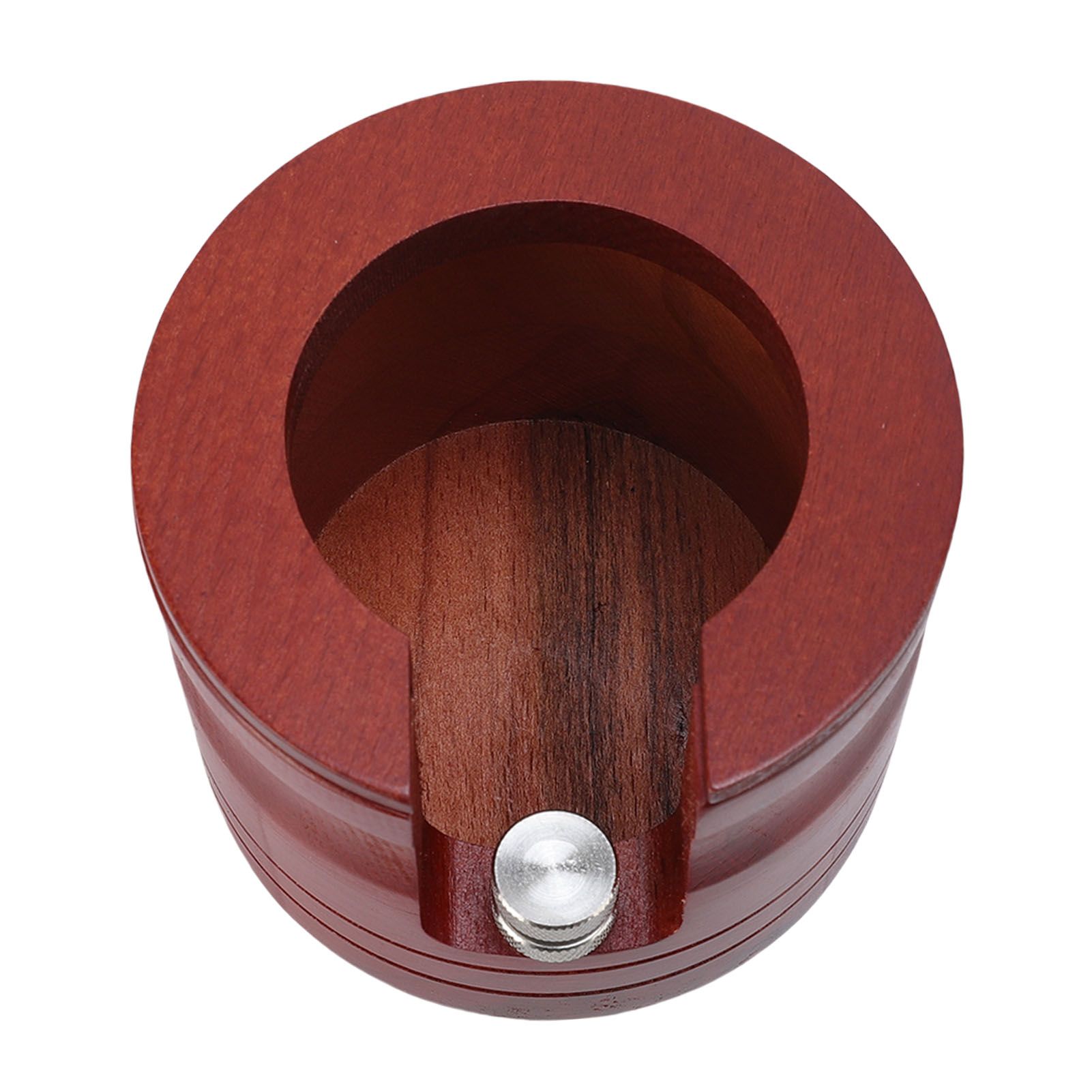 Coffee Portafilter Holder Solid Wood Height Adjustable Tamping Station for view 12