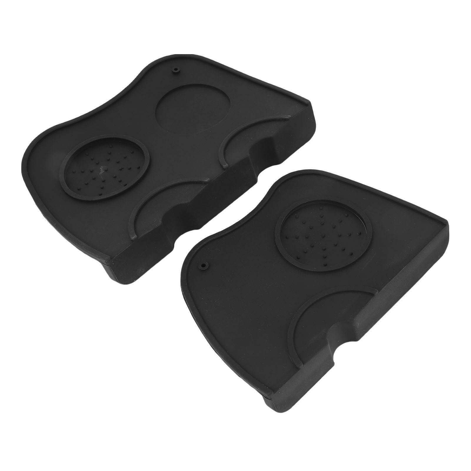 2Pcs Coffee Tamper Mat Silicone Non Slip Multifunctional Tamping Pad for