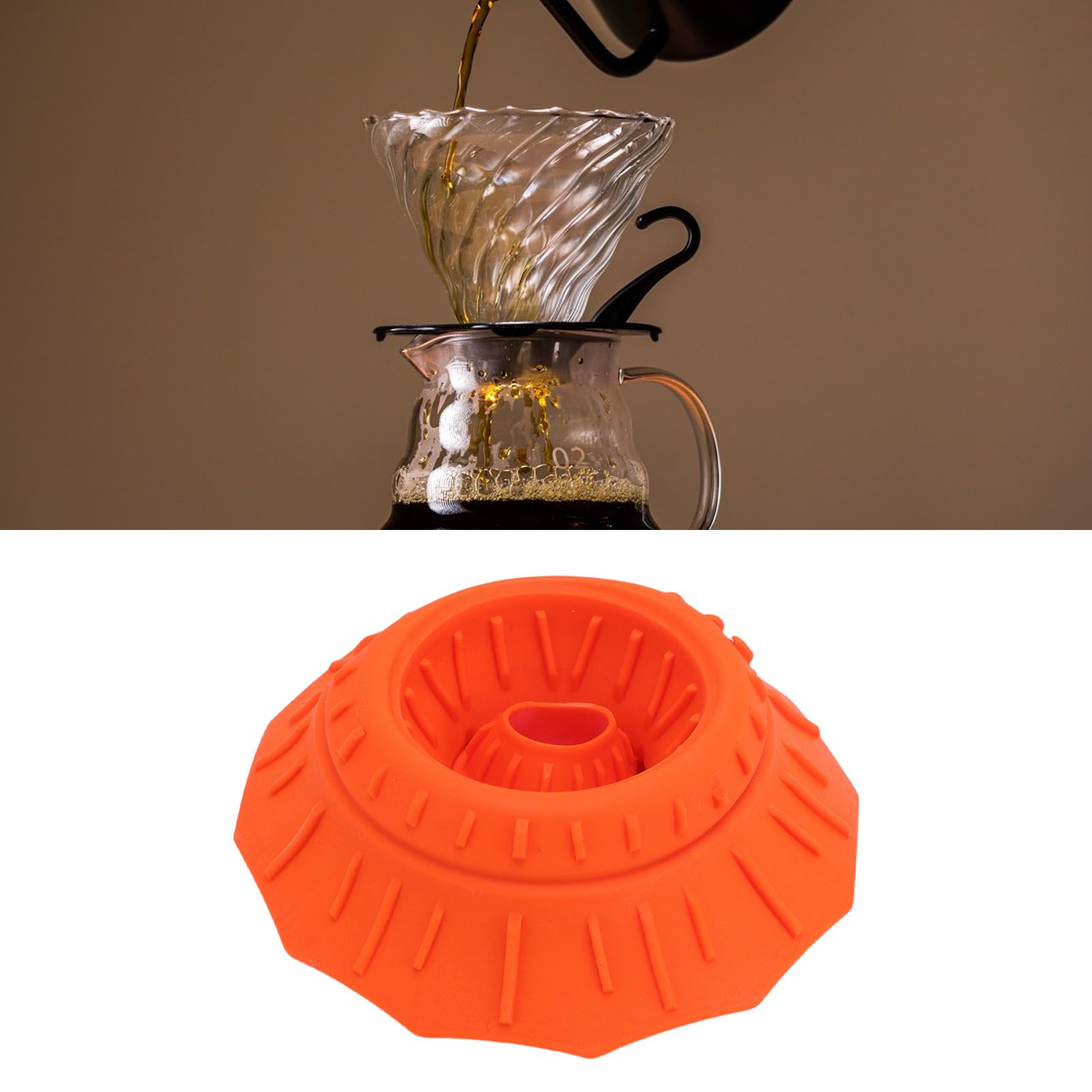 Pour Over Coffee Dripper Food Grade Silicone Folding Portable Hand Brewed view 12
