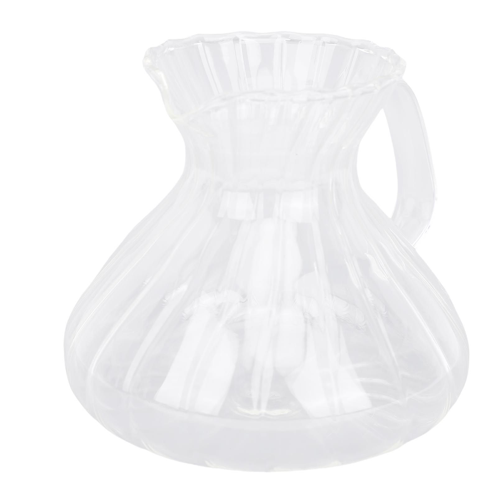 Coffee Server Glass 500ml Transparent Heat Proof Pour Over Coffee Pot for Home view 8