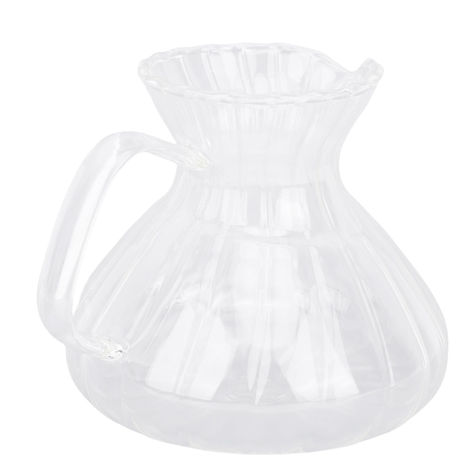 Coffee Server Glass 500ml Transparent Heat Proof Pour Over Coffee Pot for Home view 12