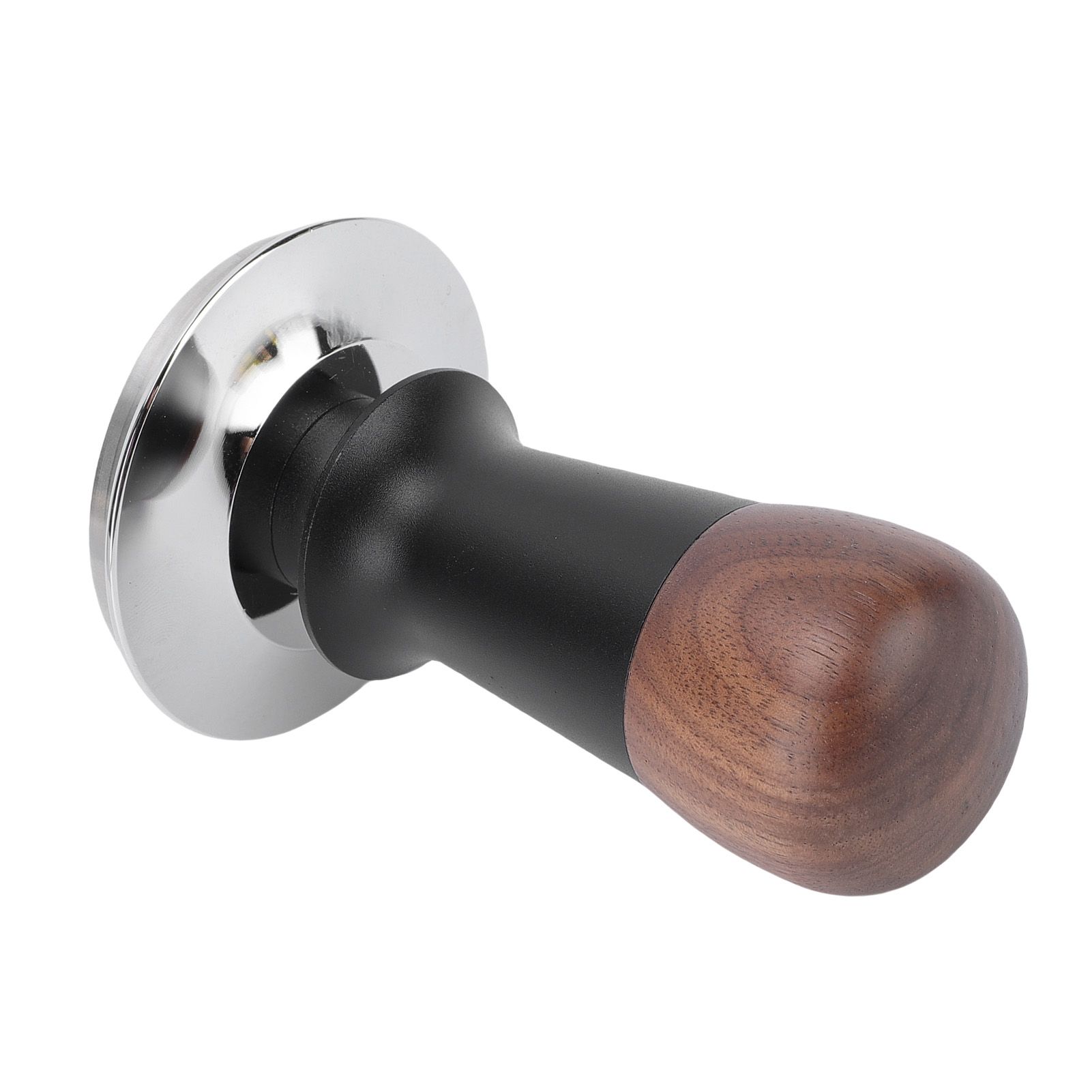 Spring Loaded Calibrated Coffee Tamper 58mm Walnut Wood Coffee Ground Tamper view 9