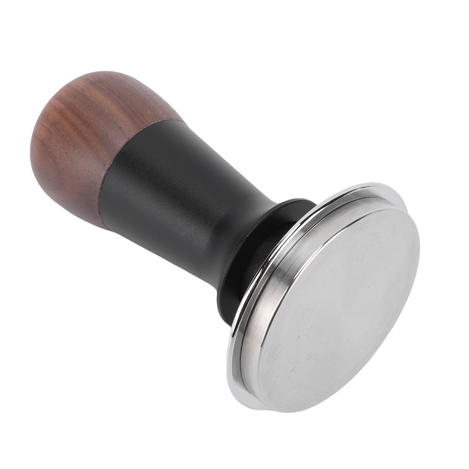 Spring Loaded Calibrated Coffee Tamper 58mm Walnut Wood Coffee Ground Tamper view 12
