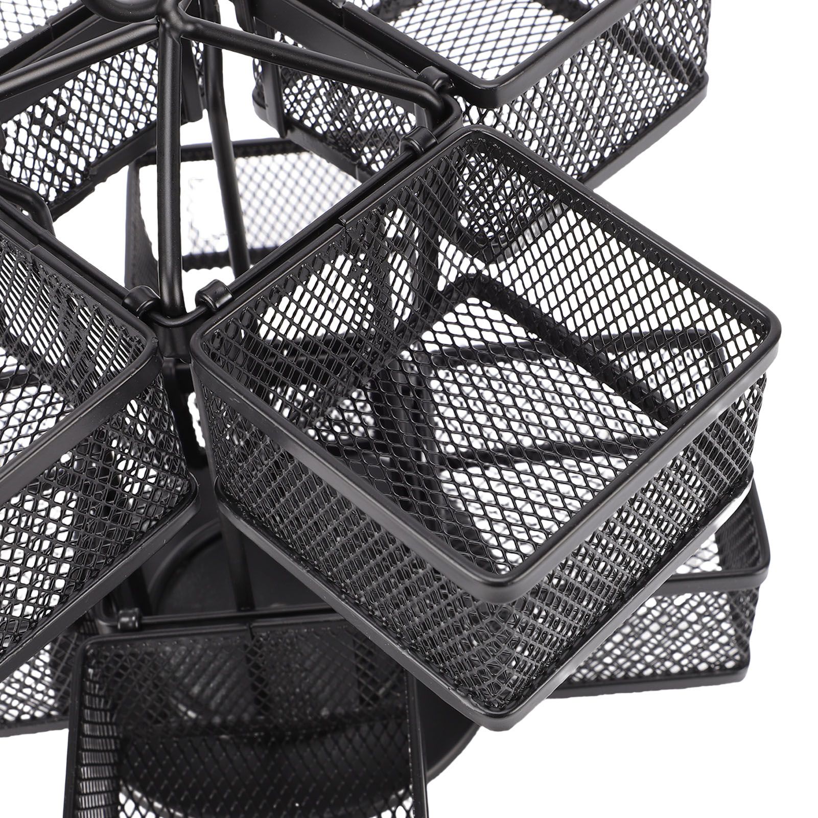 Tea Bag Organizer 2 Tier 8 Removable Baskets Up to 96 Teabags Storage Rotating view 2