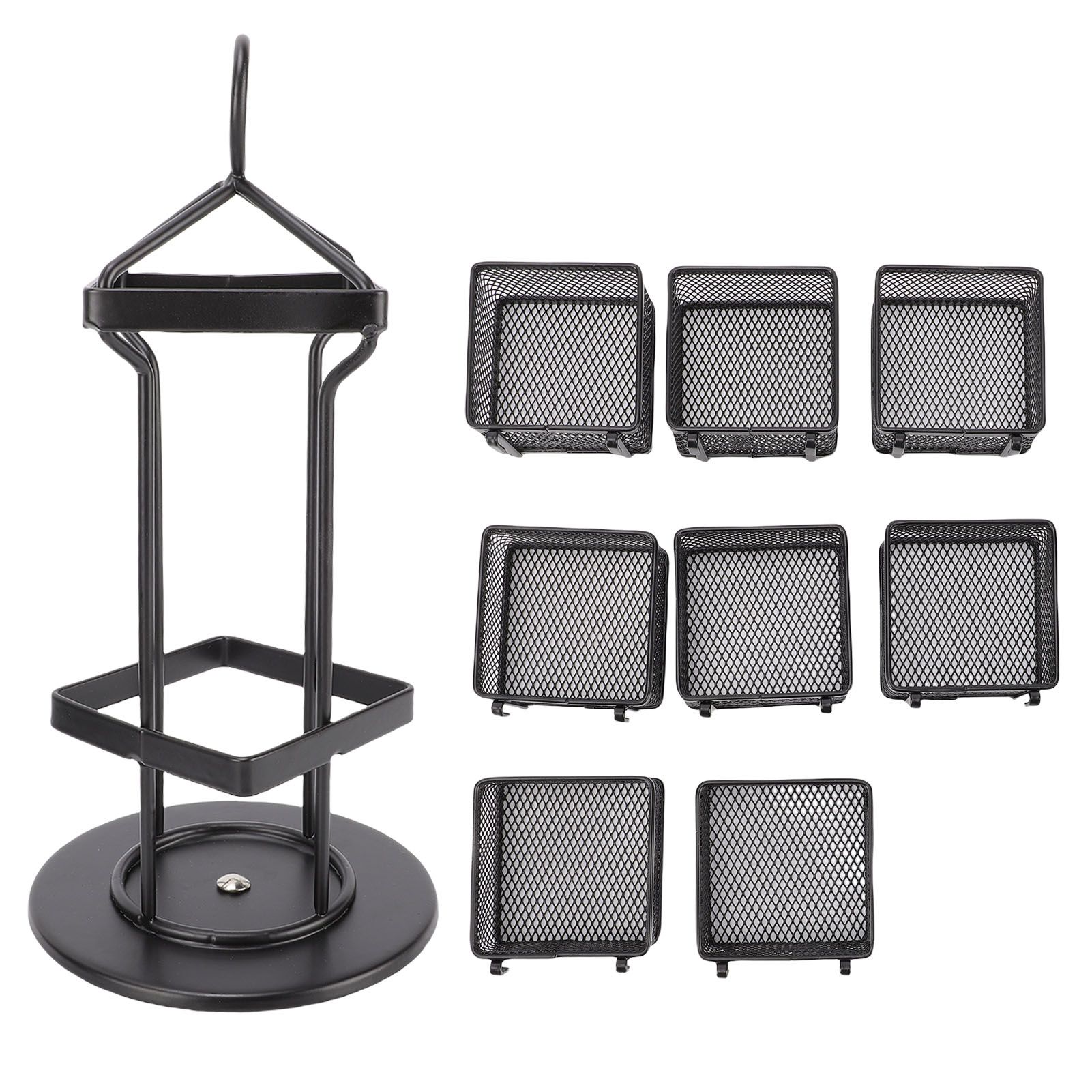 Tea Bag Organizer 2 Tier 8 Removable Baskets Up to 96 Teabags Storage Rotating view 3