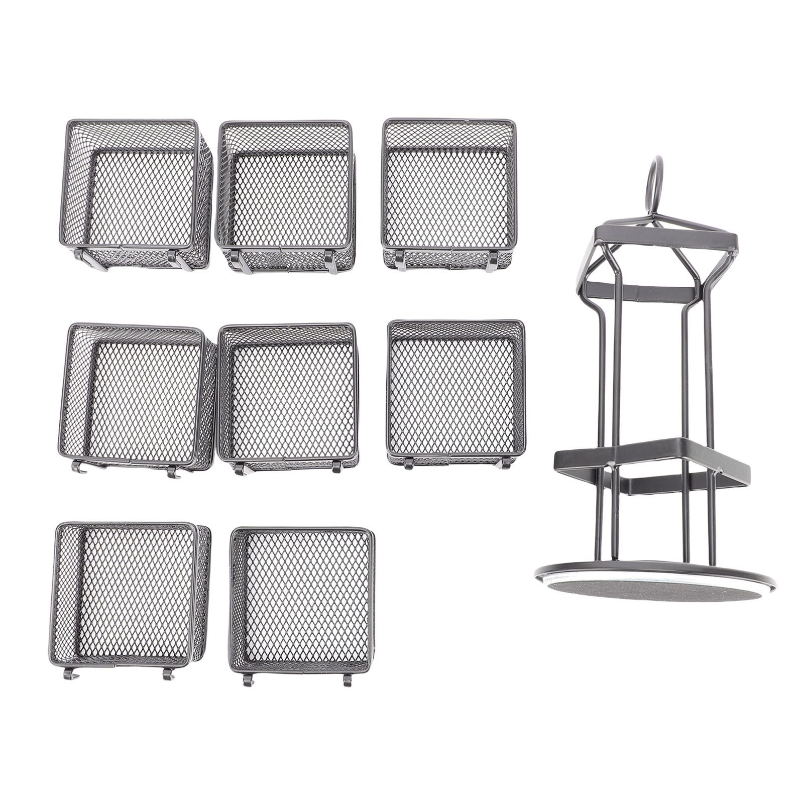 Tea Bag Organizer 2 Tier 8 Removable Baskets Up to 96 Teabags Storage Rotating view 4