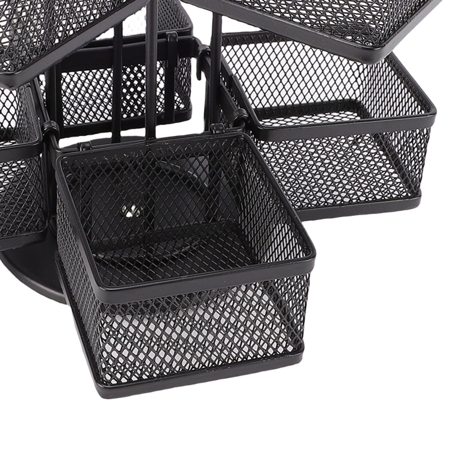Tea Bag Organizer 2 Tier 8 Removable Baskets Up to 96 Teabags Storage Rotating view 5