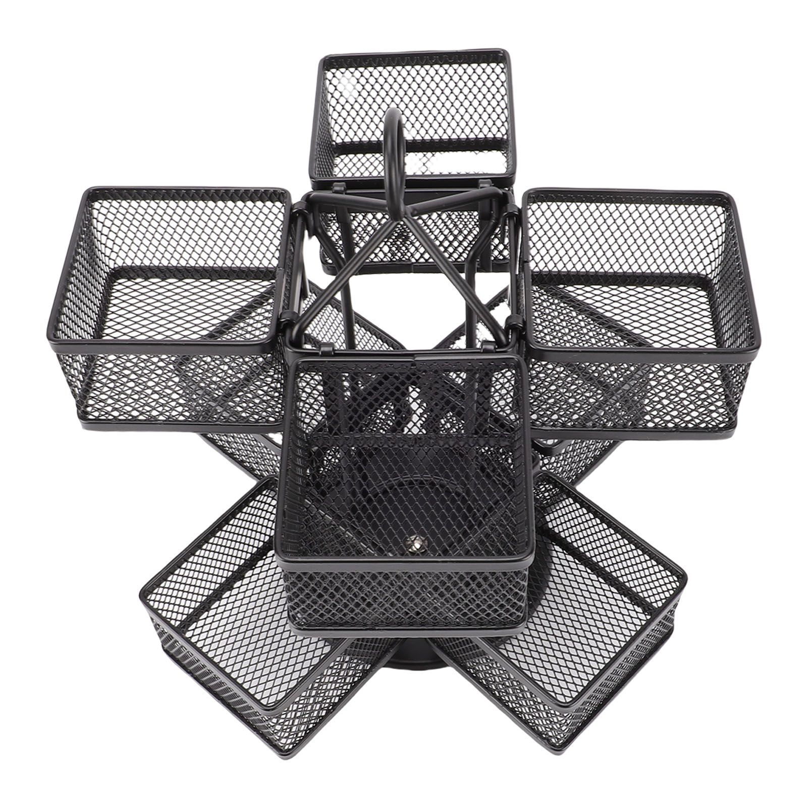Tea Bag Organizer 2 Tier 8 Removable Baskets Up to 96 Teabags Storage Rotating view 10
