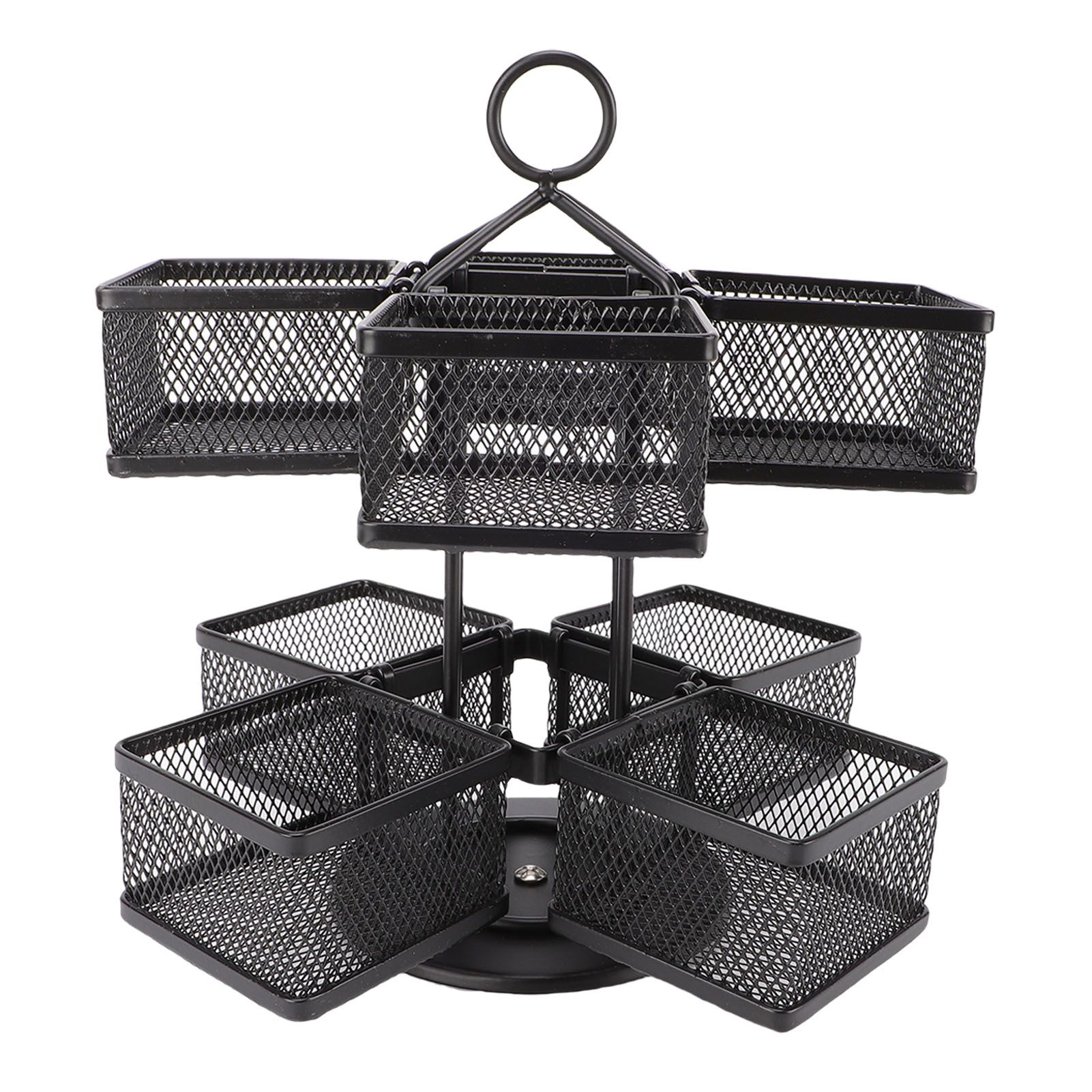 Tea Bag Organizer 2 Tier 8 Removable Baskets Up to 96 Teabags Storage Rotating view 12
