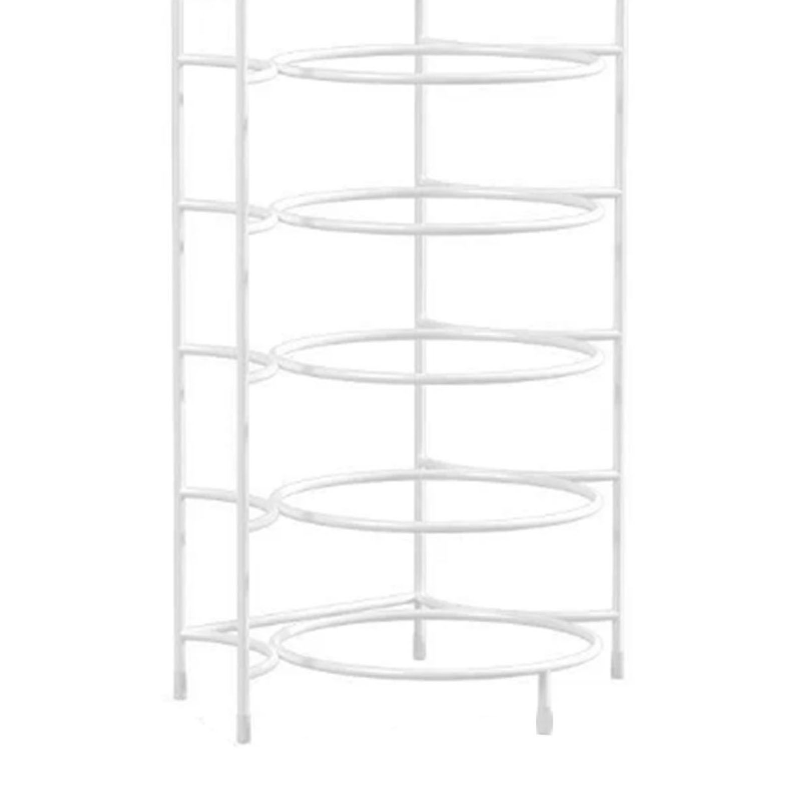 5 Tier Dish Storage Rack Food Preparation Serving Stand Kitchen Plate view 5
