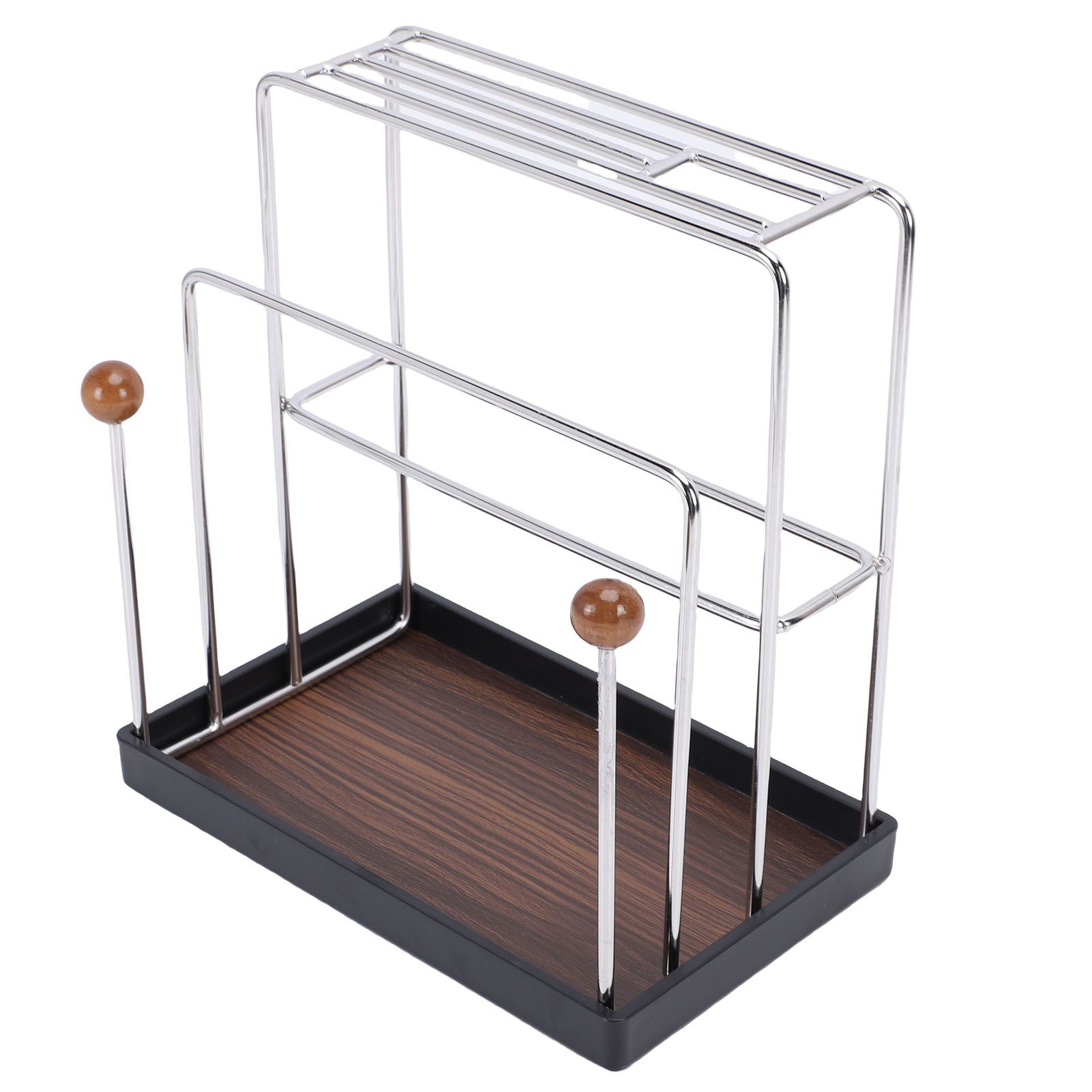 Cutting Board Rack Organizer Stainless Steel Kitchen Countertop Utensil Holder view 4