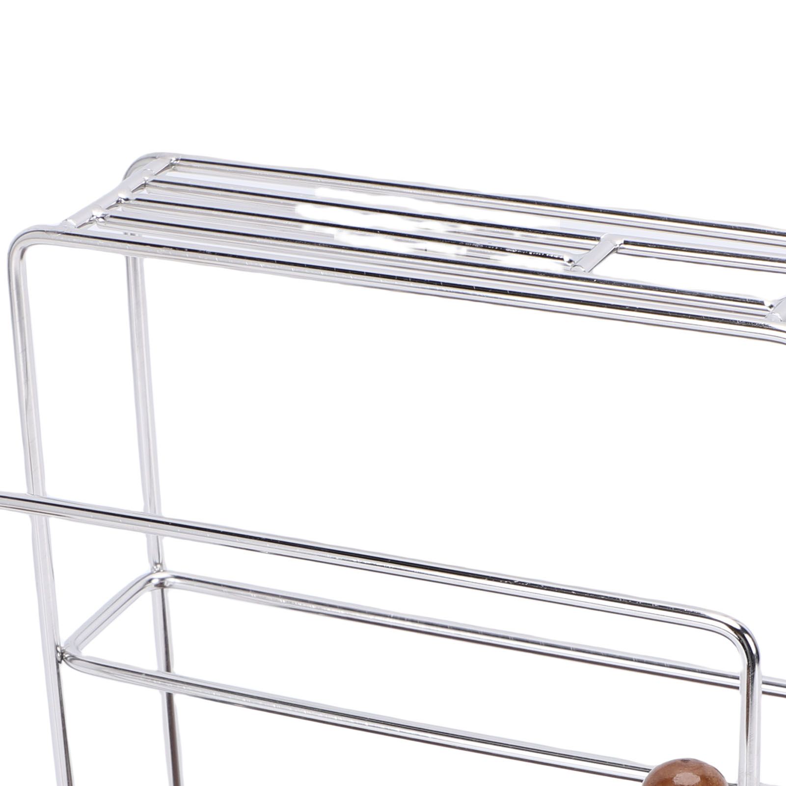 Cutting Board Rack Organizer Stainless Steel Kitchen Countertop Utensil Holder view 5