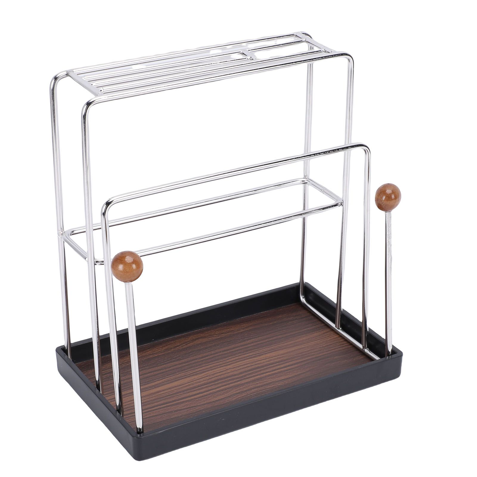 Cutting Board Rack Organizer Stainless Steel Kitchen Countertop Utensil Holder view 9