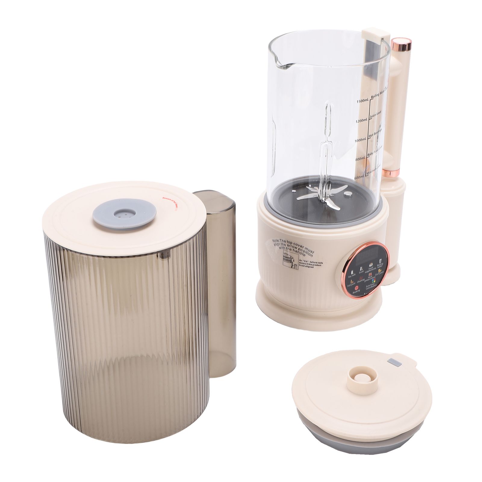 1.5L Nut Milk Maker with 12 Stainless Steel Blades Delay Start Boil Keep Warm