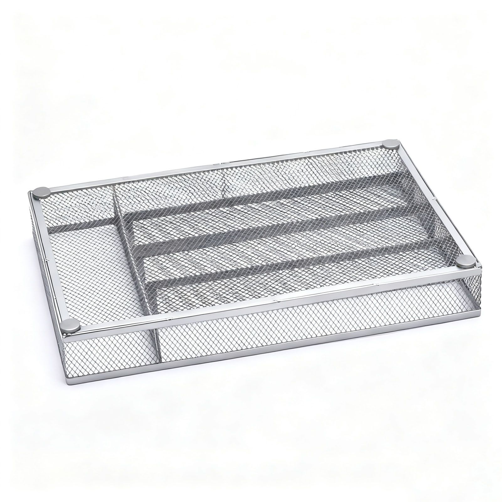 Kitchen Cutlery Drawer Organizer Carbon Steel Flatware Storage Divider with view 8