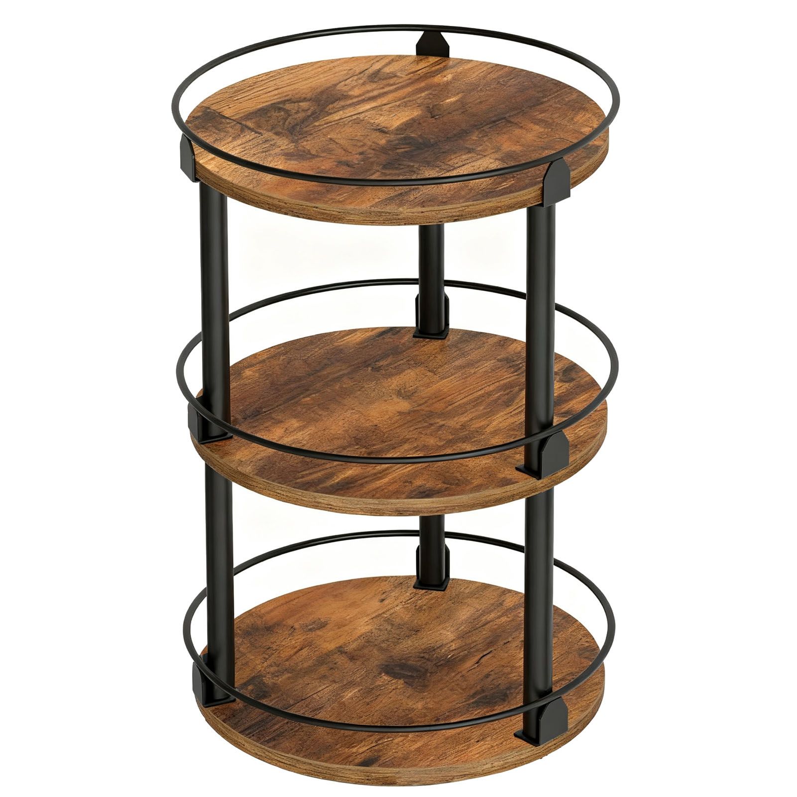 360° Rotating Seasoning Organizer Easy Access Space Saving 3 Tier Turntable view 6