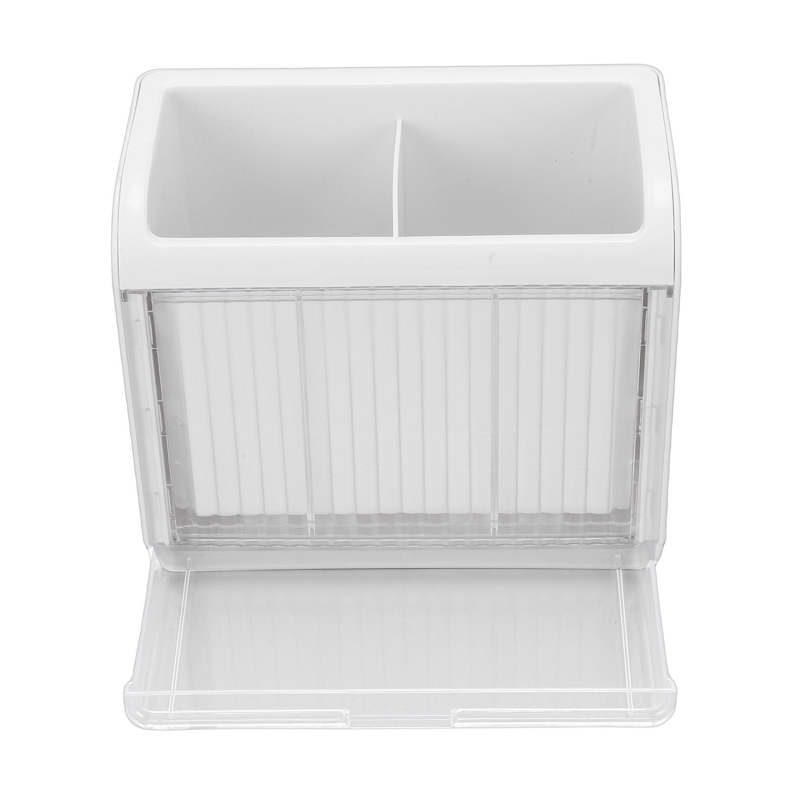 Kitchen Utensil Holder with 2 Compartments Cooking Utensil Crock Wall Mount