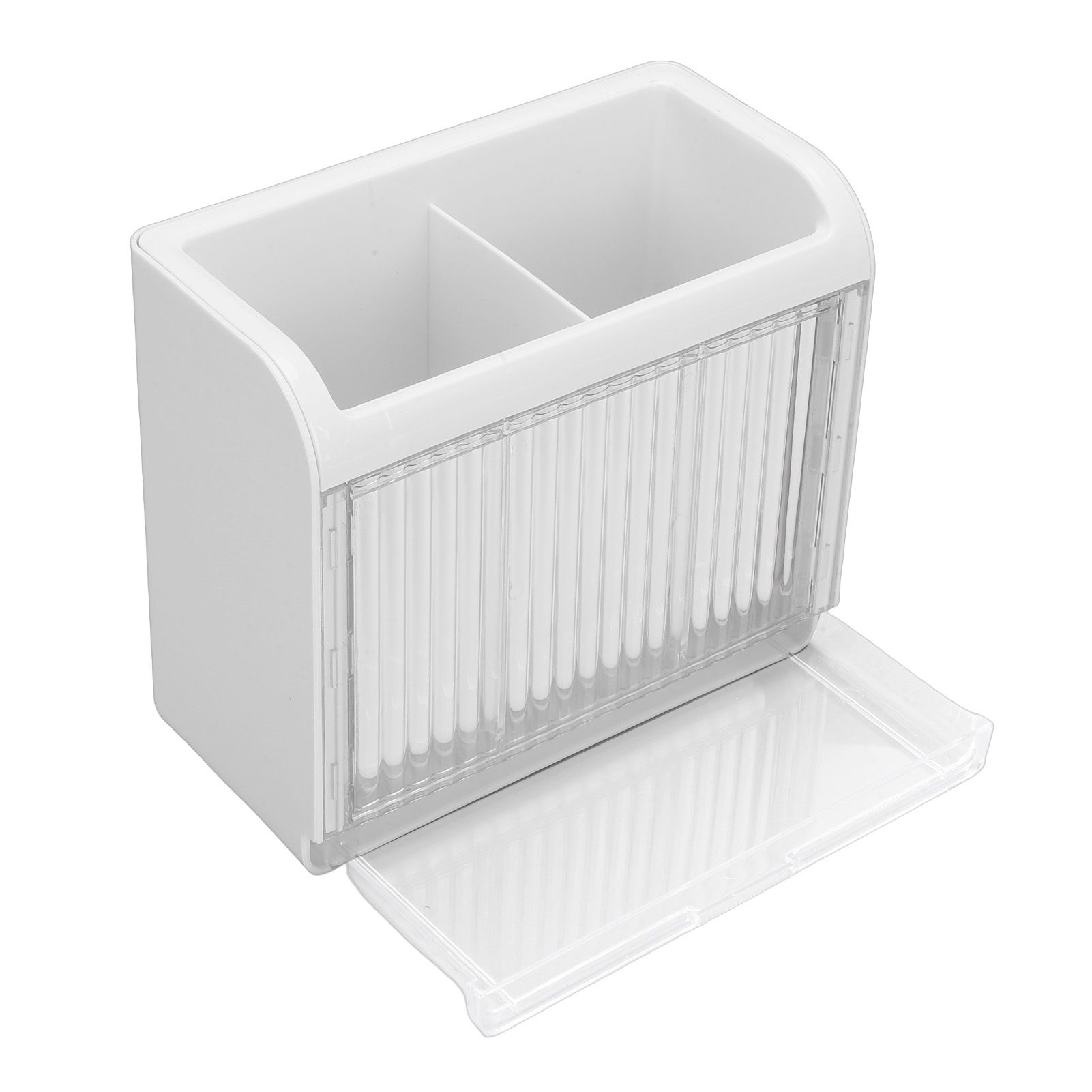 Kitchen Utensil Holder with 2 Compartments Cooking Utensil Crock Wall Mount view 4