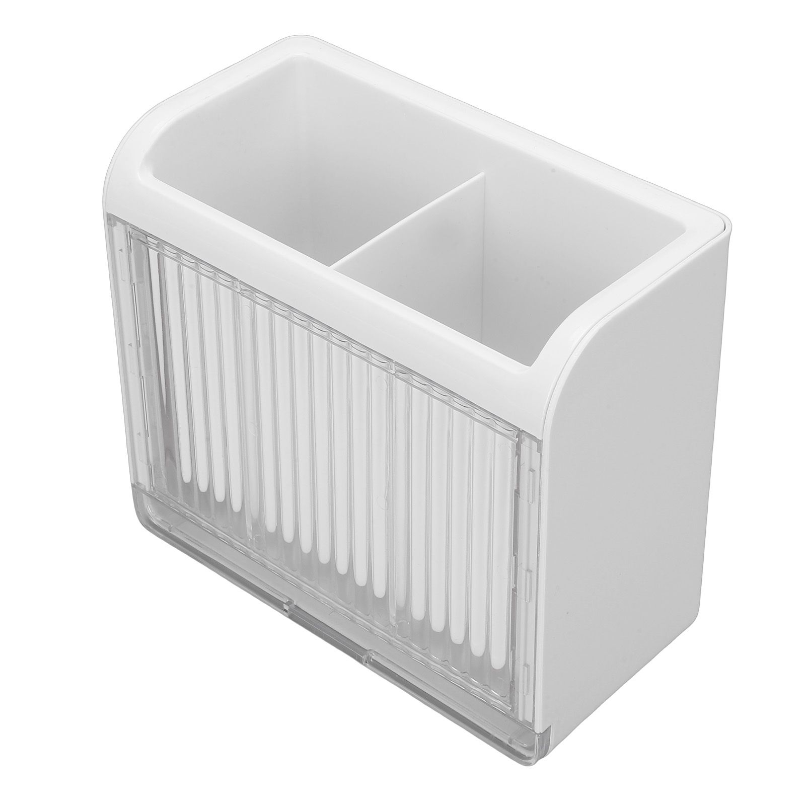 Kitchen Utensil Holder with 2 Compartments Cooking Utensil Crock Wall Mount view 8