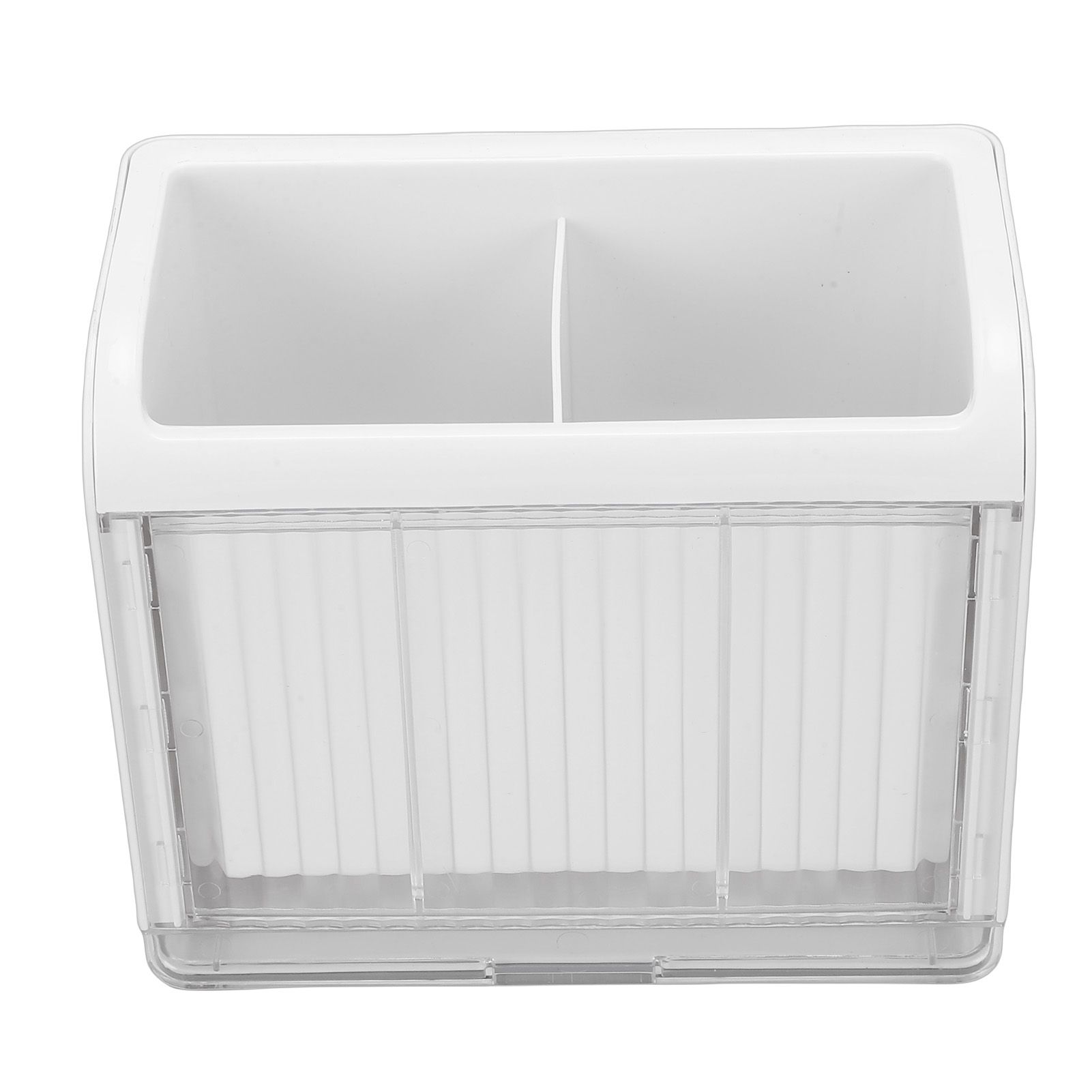 Kitchen Utensil Holder with 2 Compartments Cooking Utensil Crock Wall Mount view 9