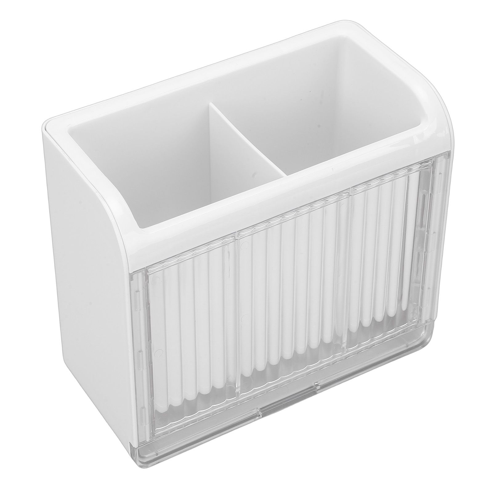 Kitchen Utensil Holder with 2 Compartments Cooking Utensil Crock Wall Mount view 10