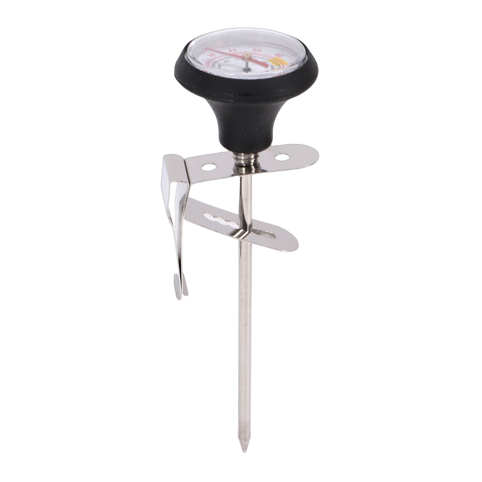 2Pcs Milk Froth Thermometer Speed Reading with Pot Clamp 304 Stainless Steel