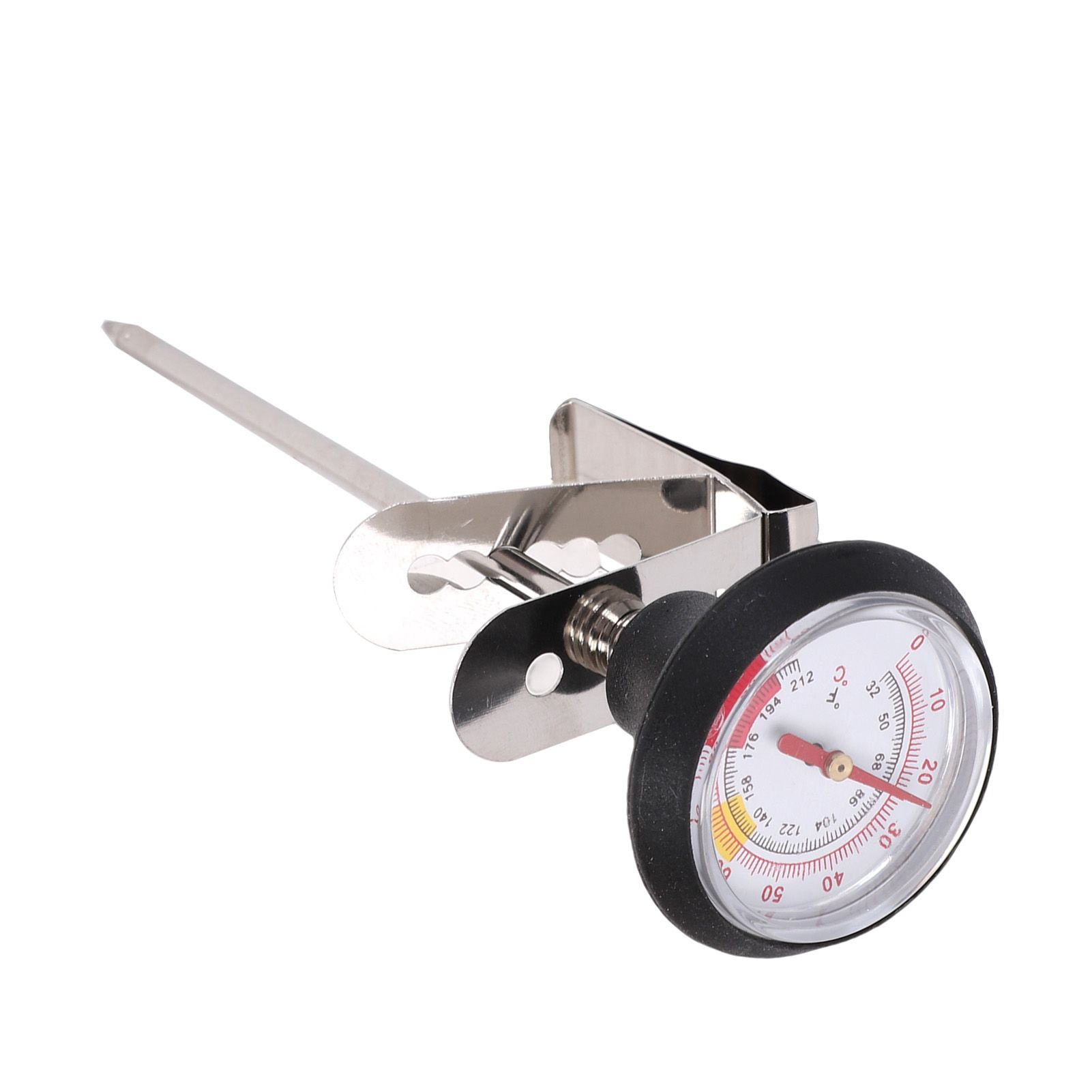 2Pcs Milk Froth Thermometer Speed Reading with Pot Clamp 304 Stainless Steel view 8