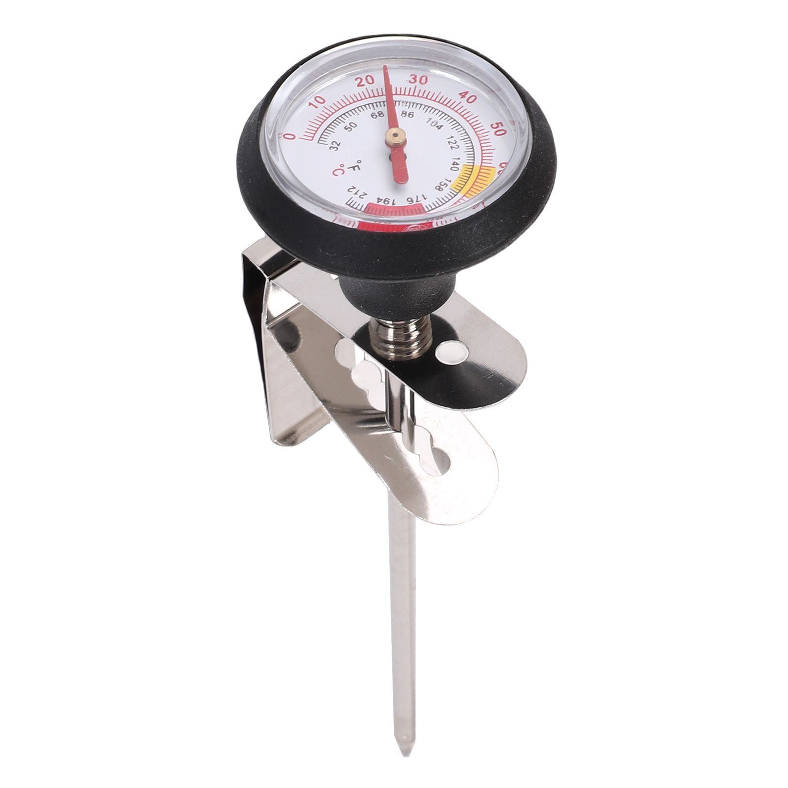 2Pcs Milk Froth Thermometer Speed Reading with Pot Clamp 304 Stainless Steel view 10