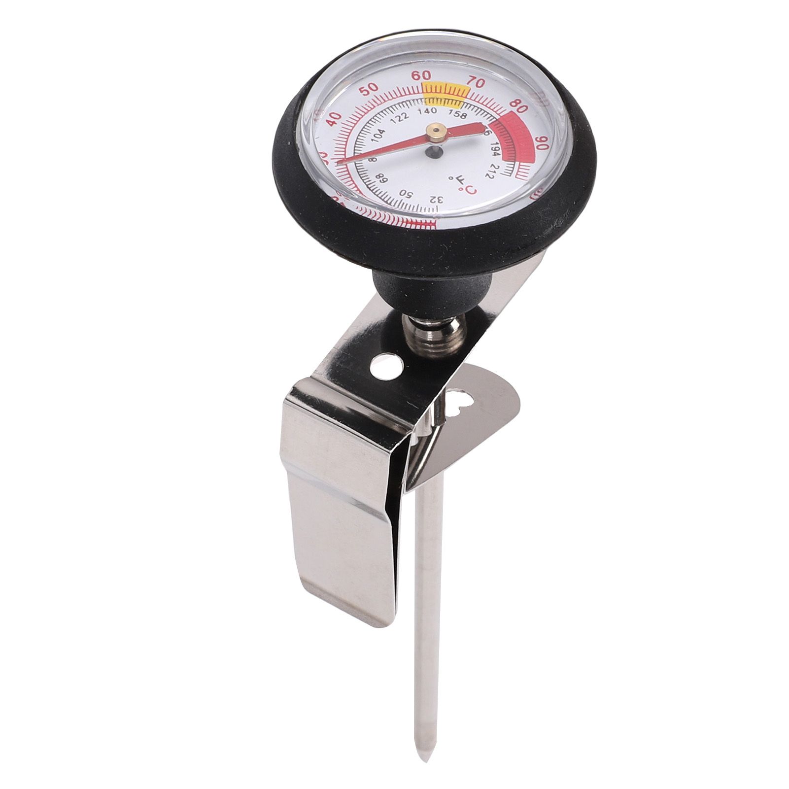 2Pcs Milk Froth Thermometer Speed Reading with Pot Clamp 304 Stainless Steel view 12