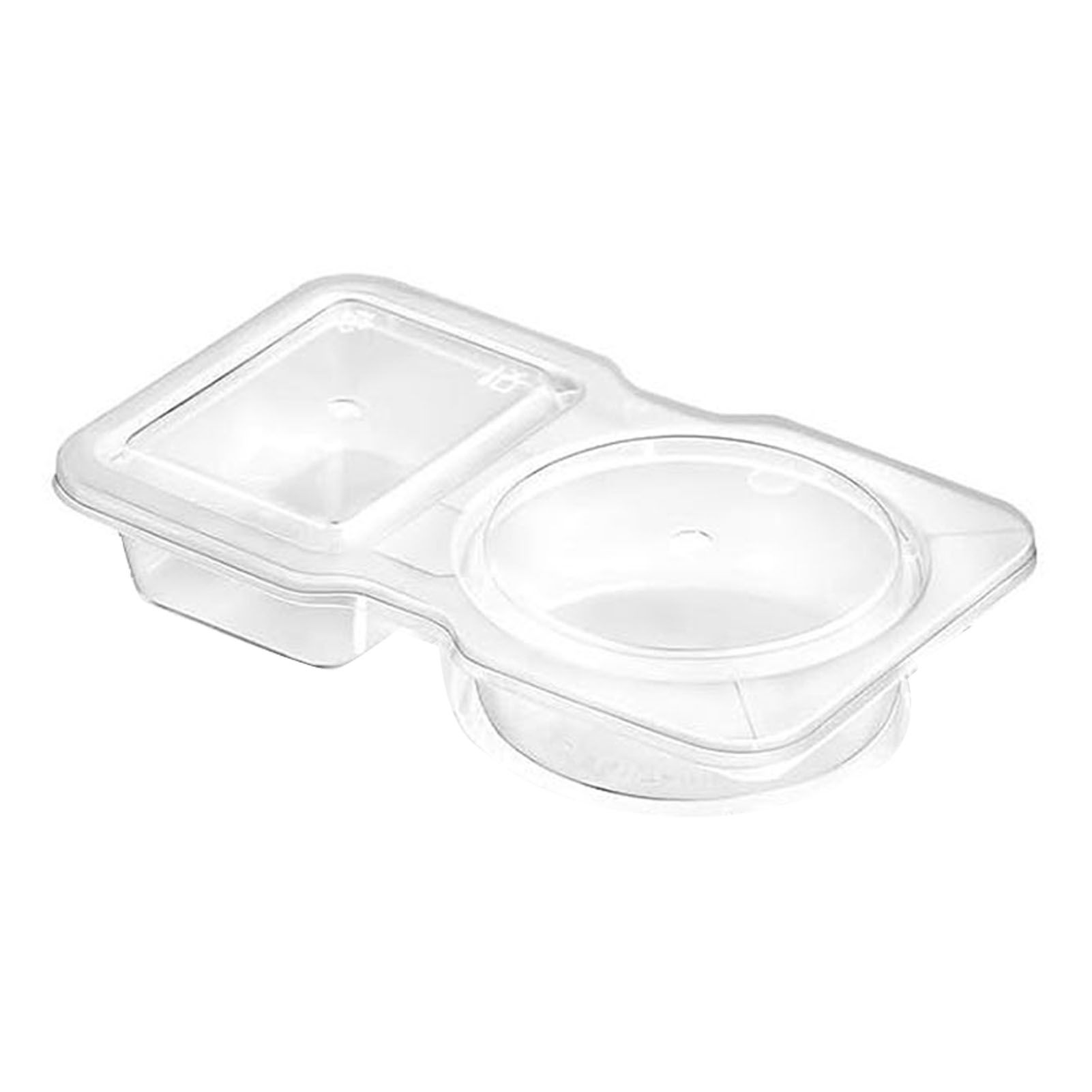 Reusable Snack Containers with Lids Portion Control Double Compartment view 2
