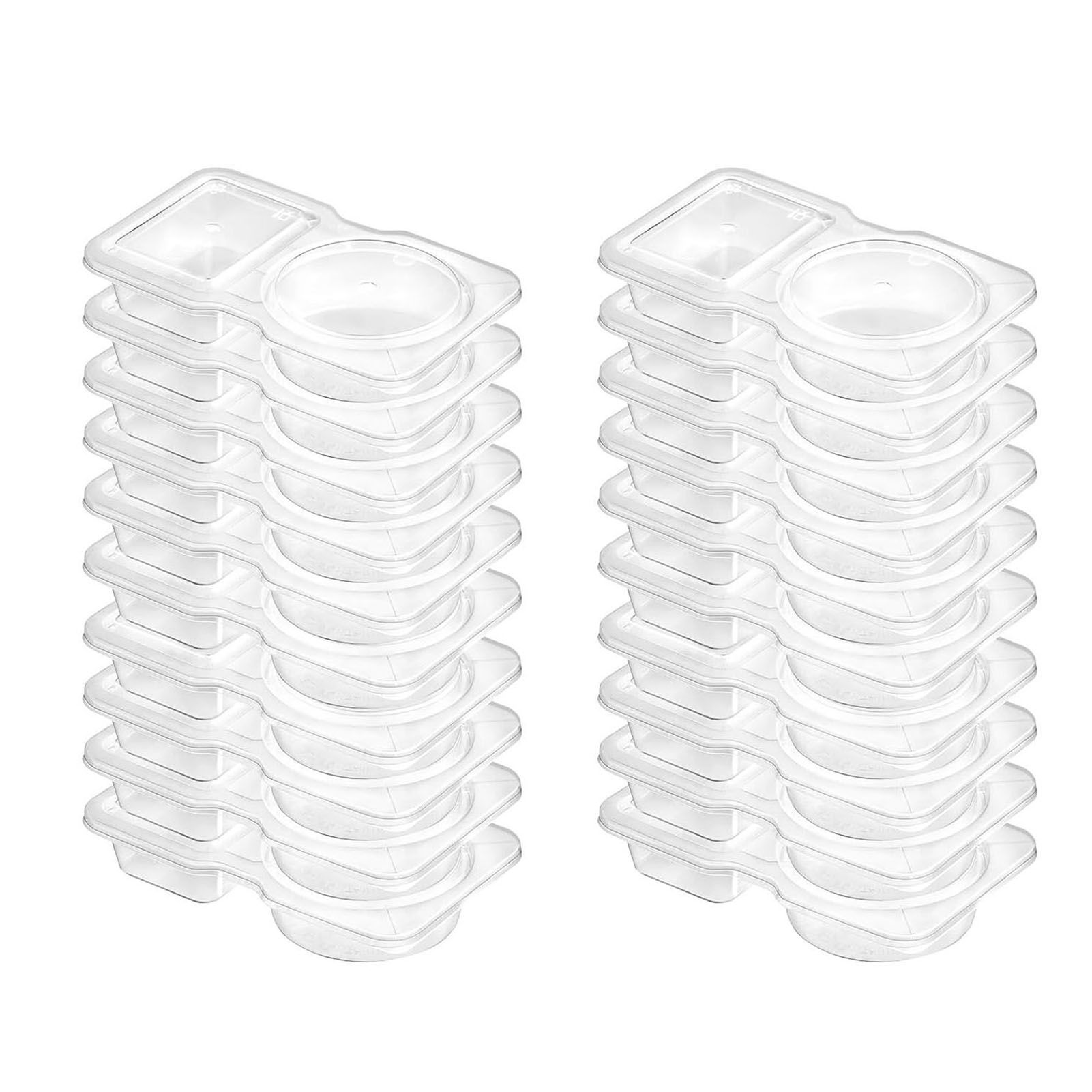 Reusable Snack Containers with Lids Portion Control Double Compartment view 3