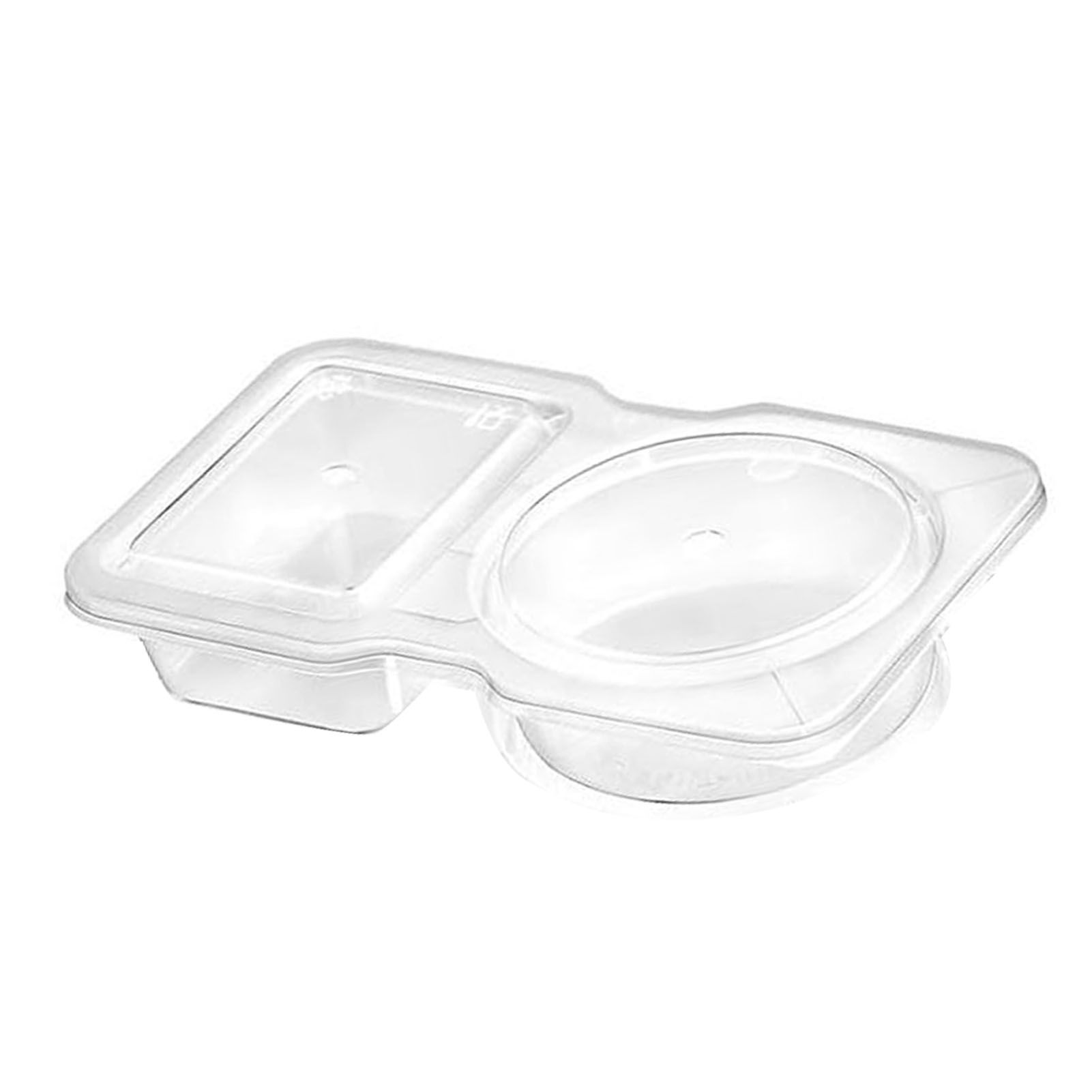 Reusable Snack Containers with Lids Portion Control Double Compartment view 5