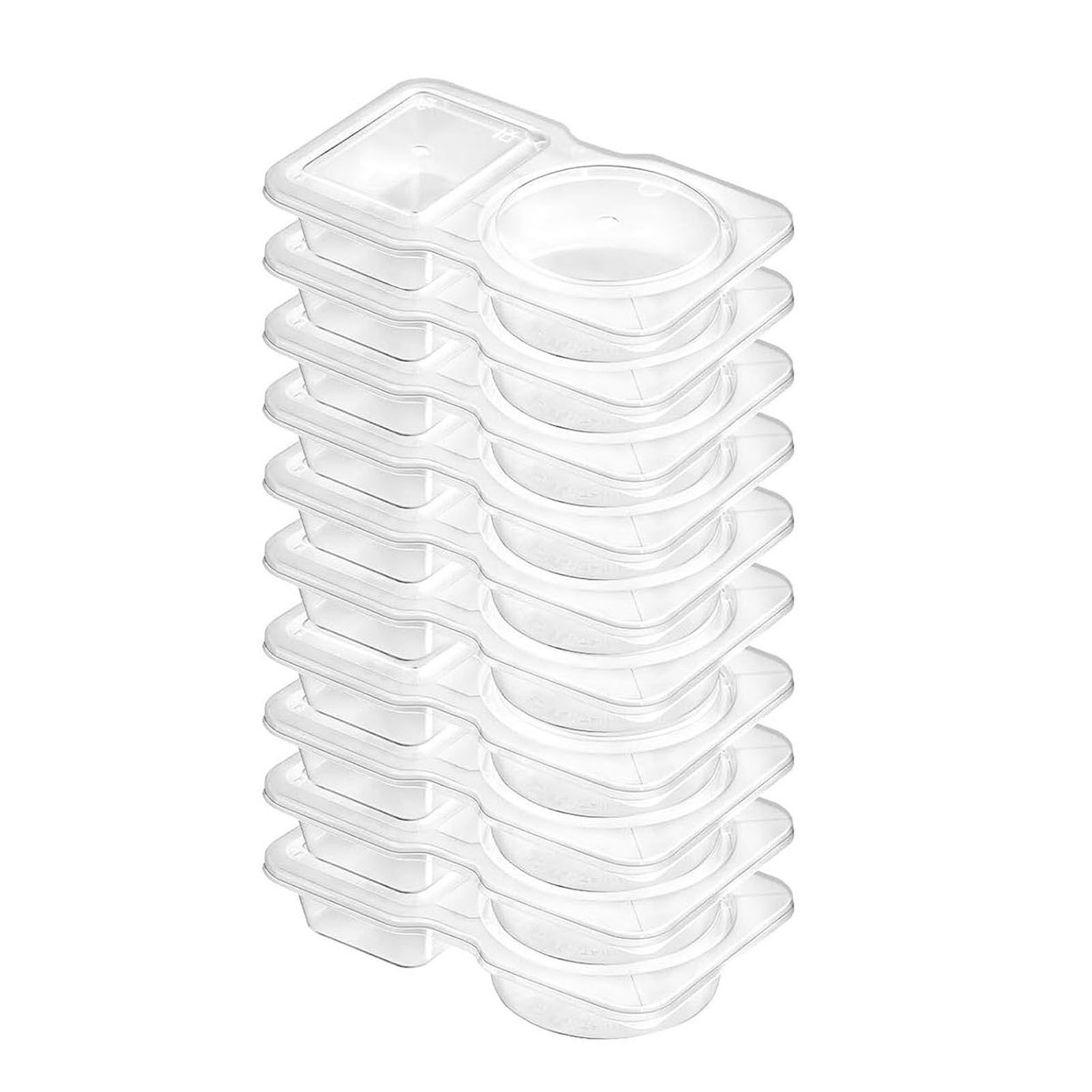 Reusable Snack Containers with Lids Portion Control Double Compartment view 6
