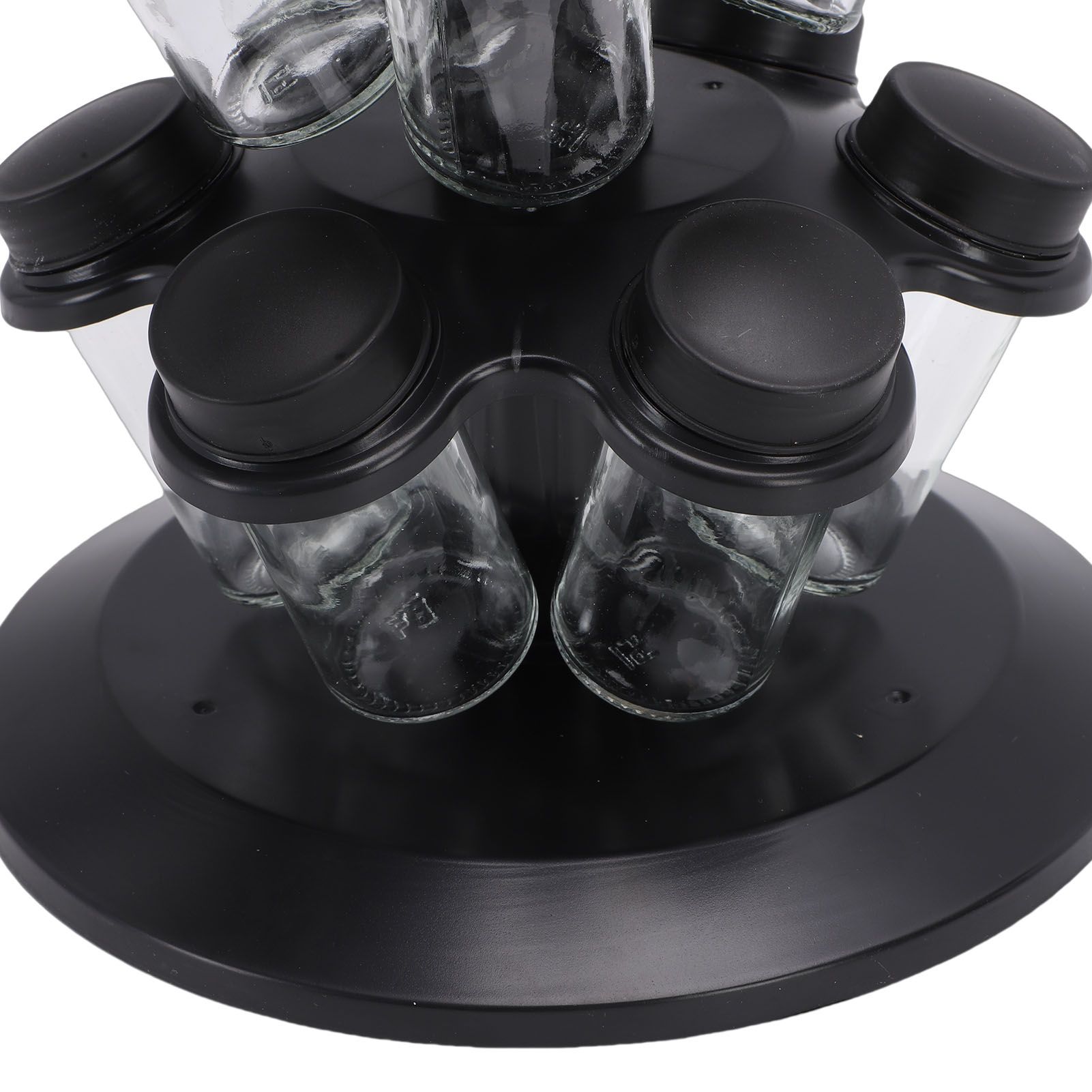 Revolving Countertop Seasoning Bottle Rack Organizer Kitchen Rotating view 2