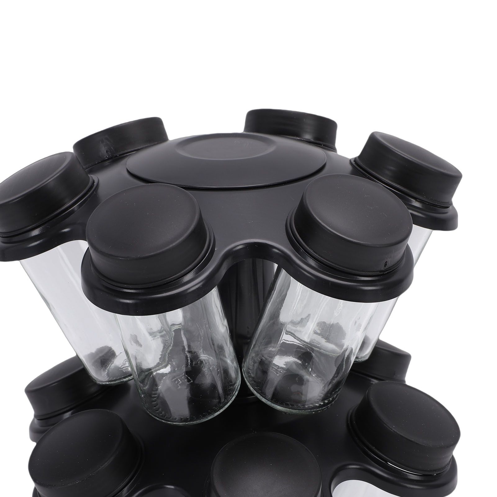 Revolving Countertop Seasoning Bottle Rack Organizer Kitchen Rotating view 5